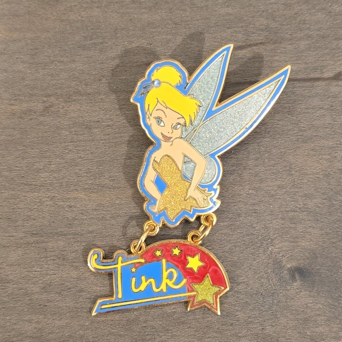 Tinker Bell with Tink Dangle Pin front