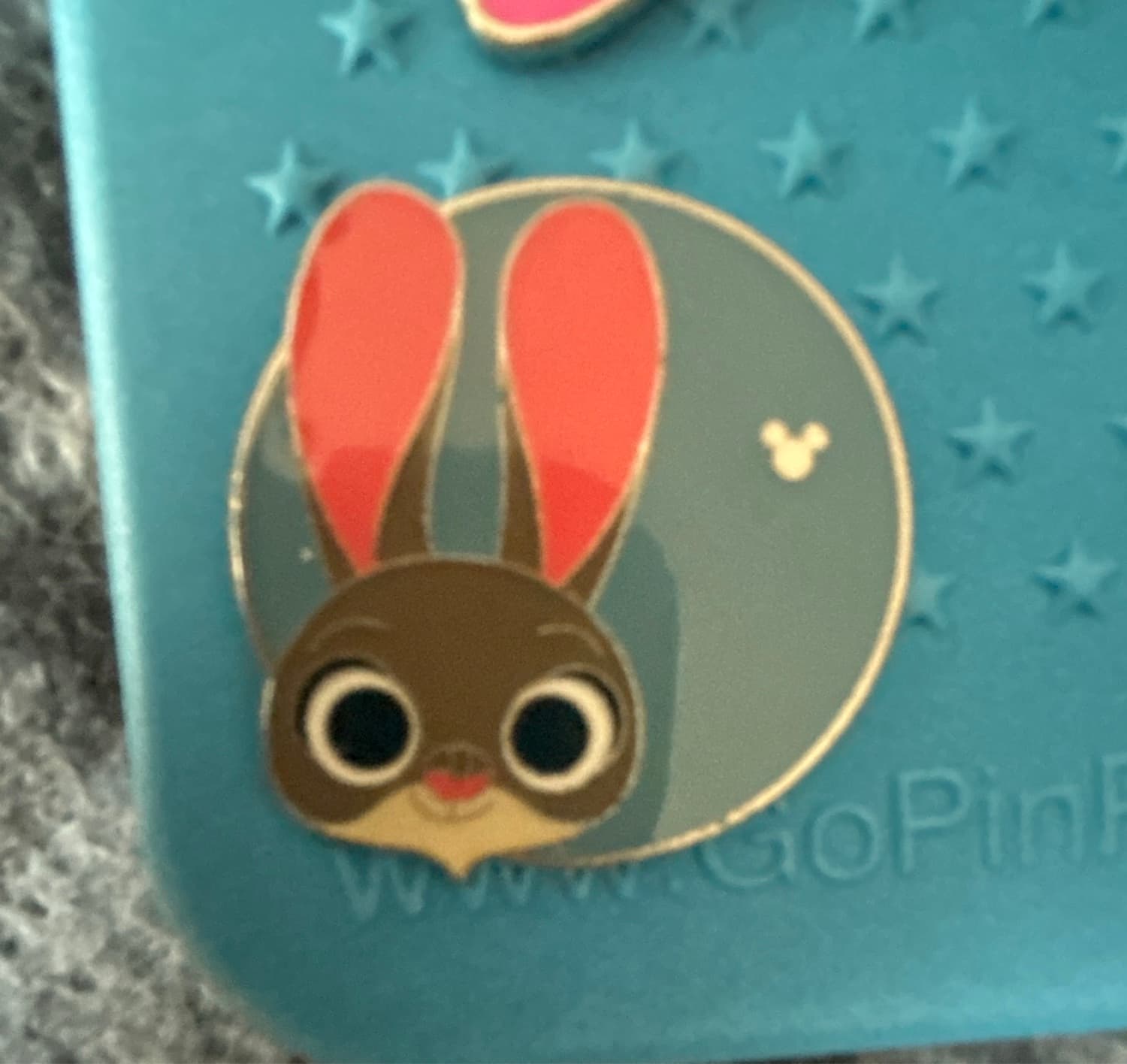 Judy Hopps Hidden Mickey Pin front