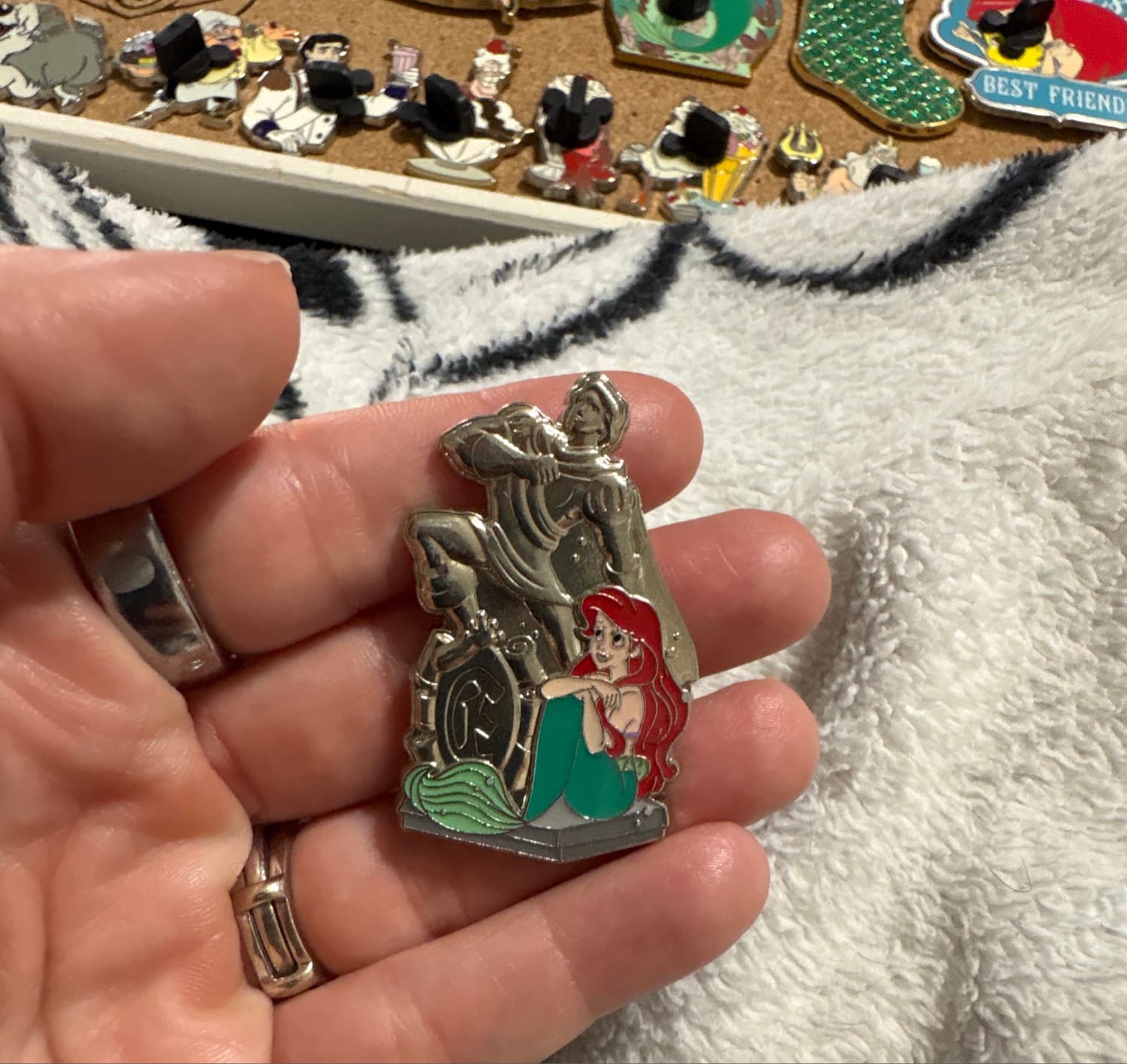 Little Mermaid Eric Statue Open Edition Pin front