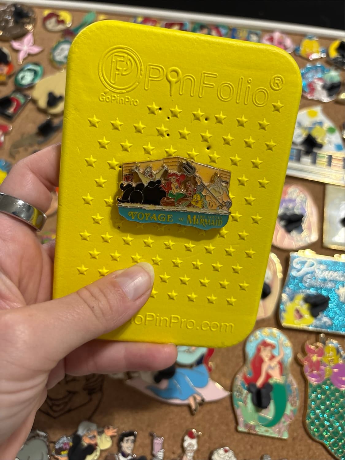 WDW Voyage Of The Little Mermaid Attraction Logo Pin front