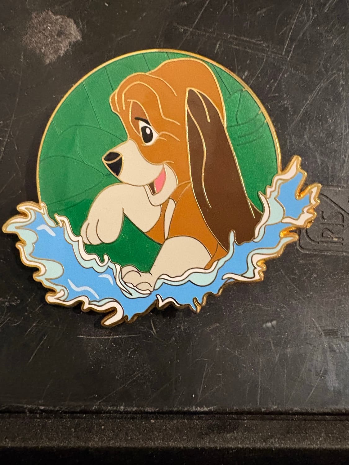 Disney The Fox and the Hound: Copper splashing fantasy pin front