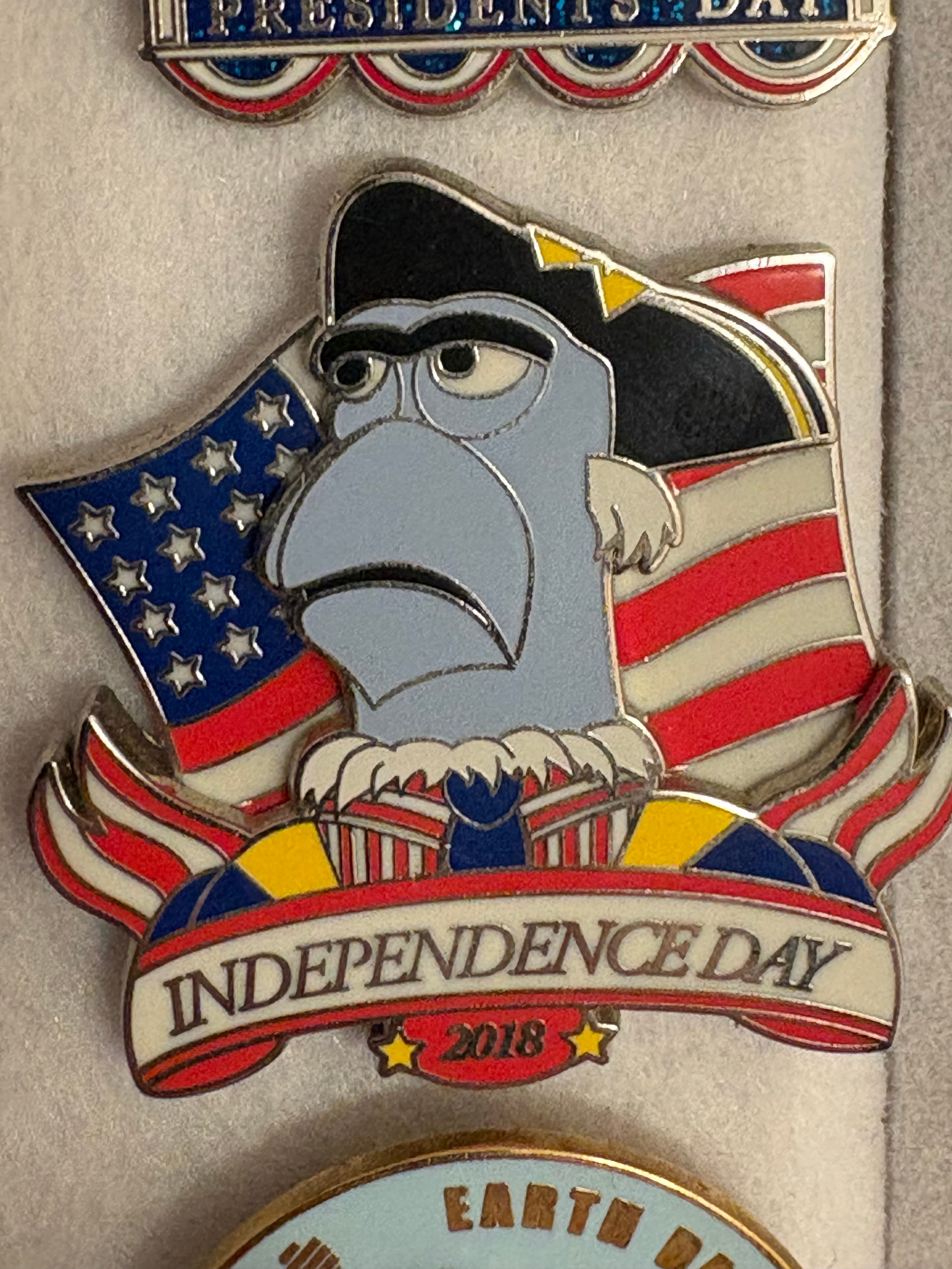 Sam Eagle Independence Day 2018 Pin front