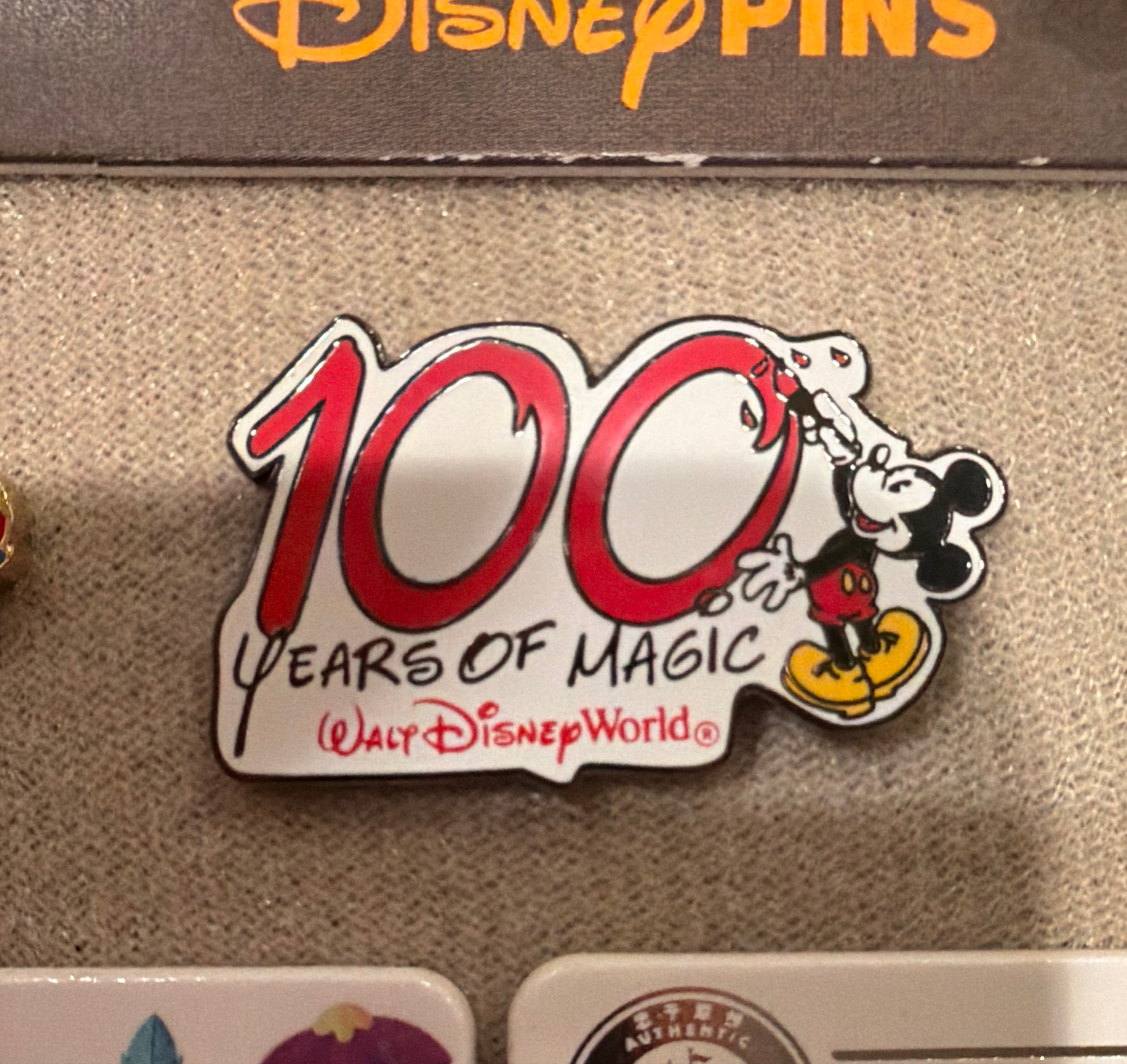 Mickey Mouse Painting 100 Years of Magic Logo front