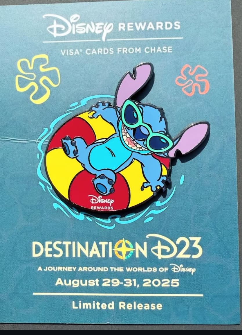 2025 Destination D23 Chase Visa Stitch Pin front