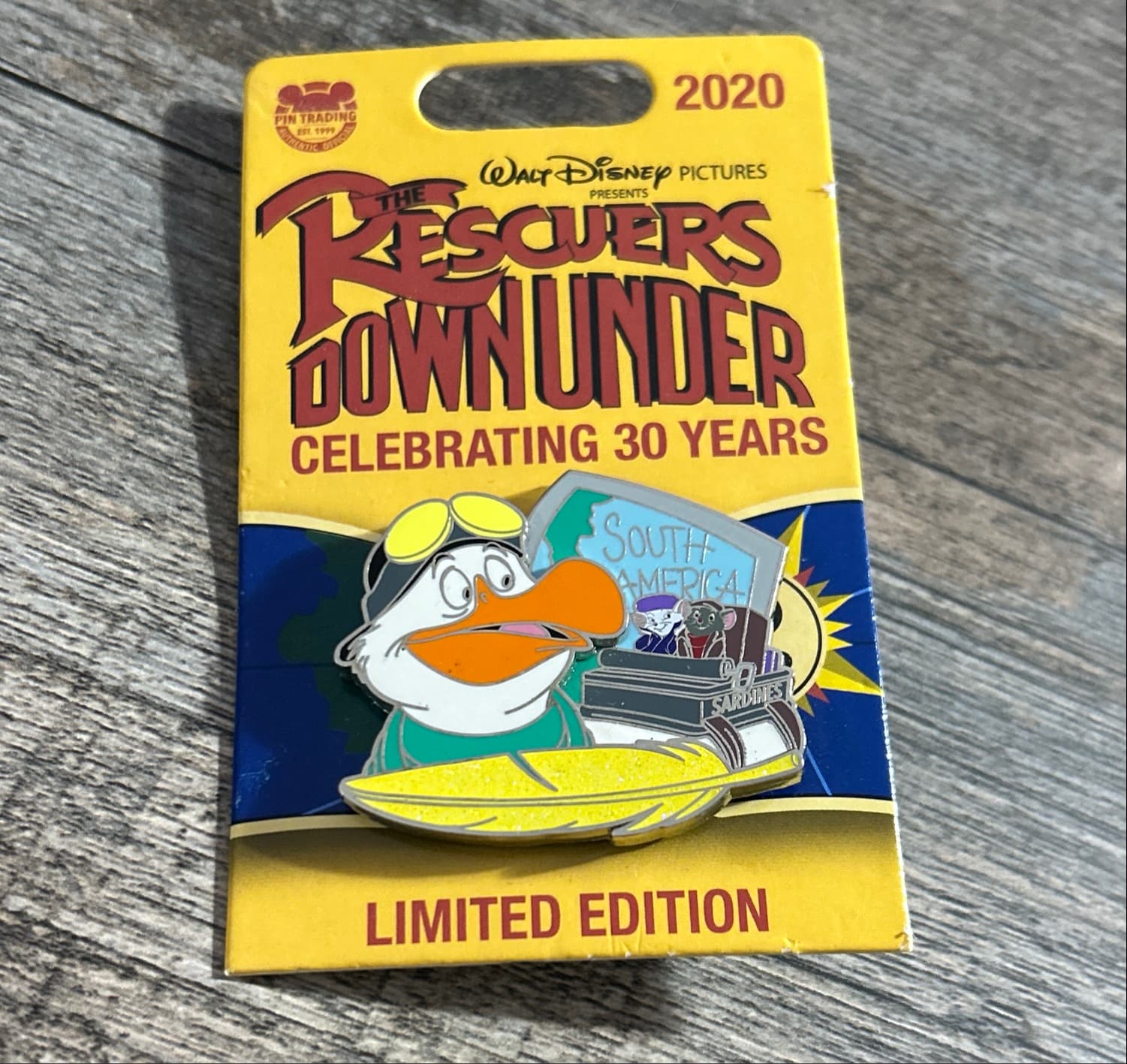 The Rescuers Down Under 30th Anniversary - Wilbur, Bernard & Bianca Pin front