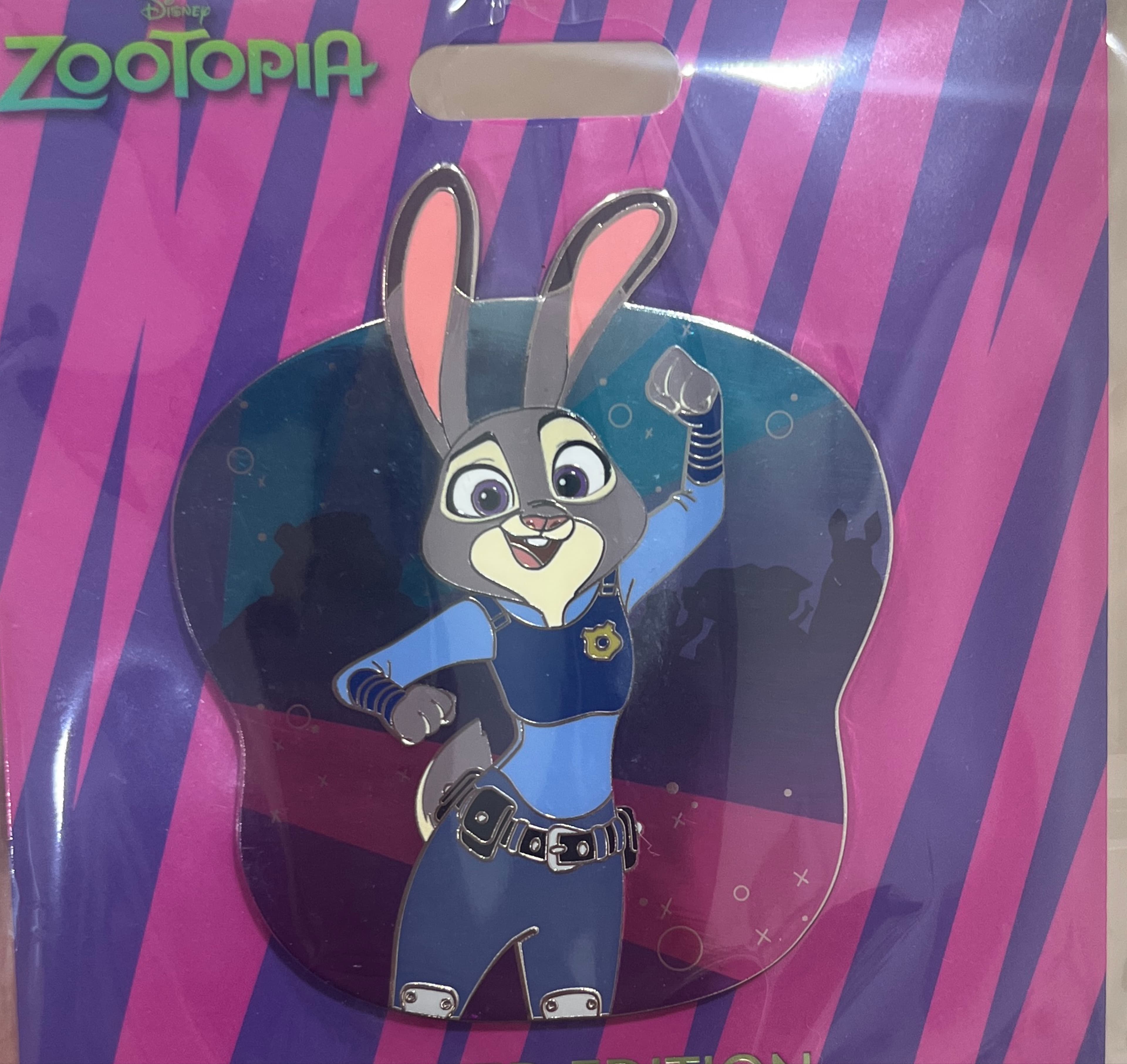 Judy Hopps Zootopia 10th Anniversary Pin front