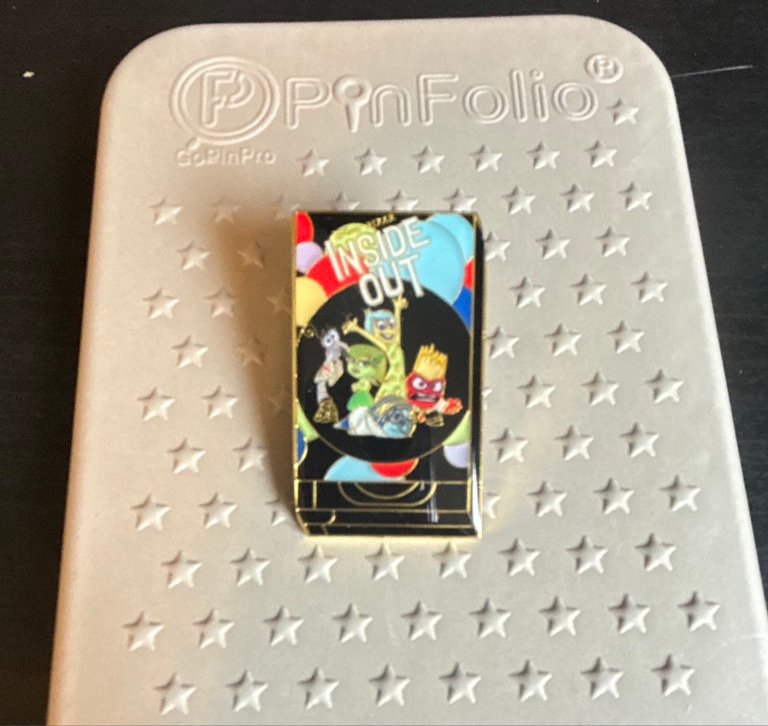 Loungefly Pixar VHS Cover Pin - Inside Out front