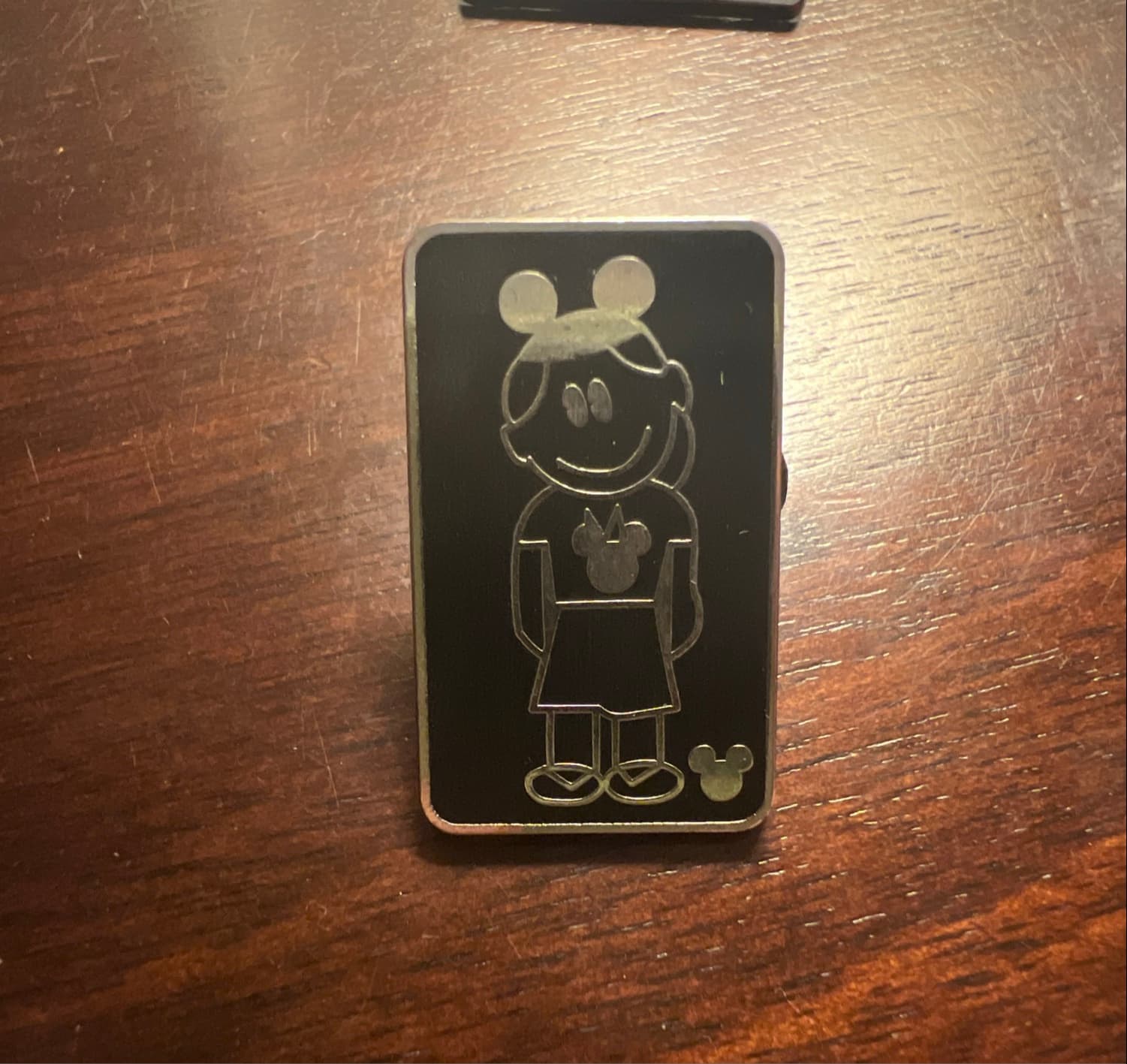 Daughter Wearing Mouse Ears - Silhouette front