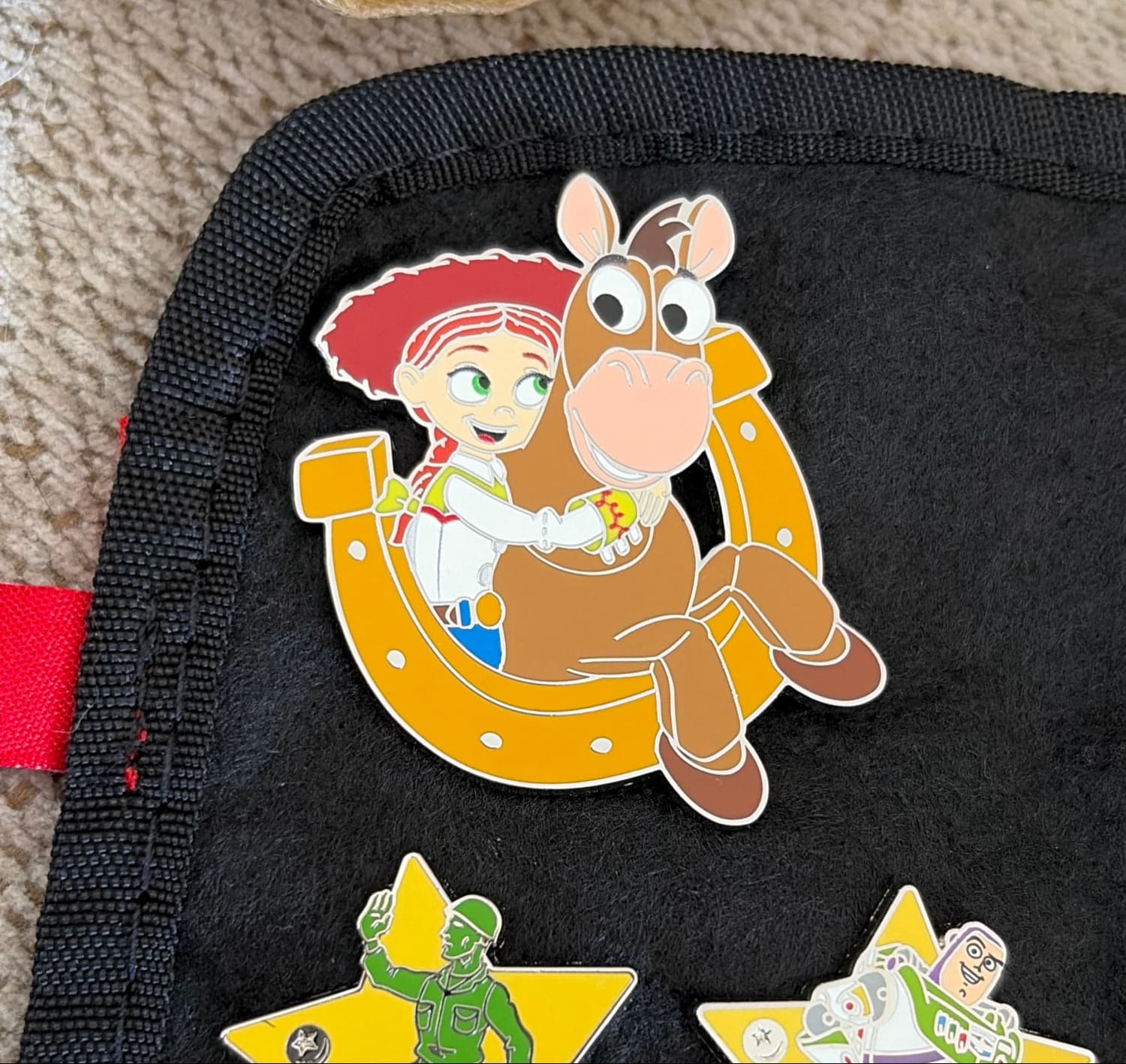Jessie in front of a Golden Horseshoe front
