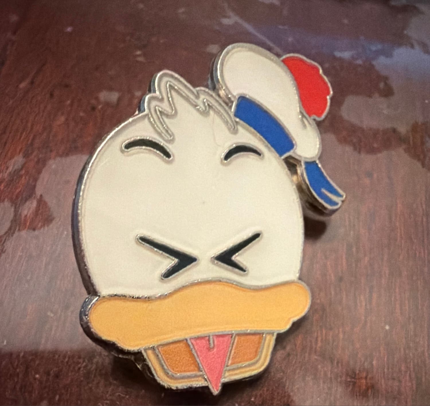 Donald Duck Happy Head with Tongue Out front