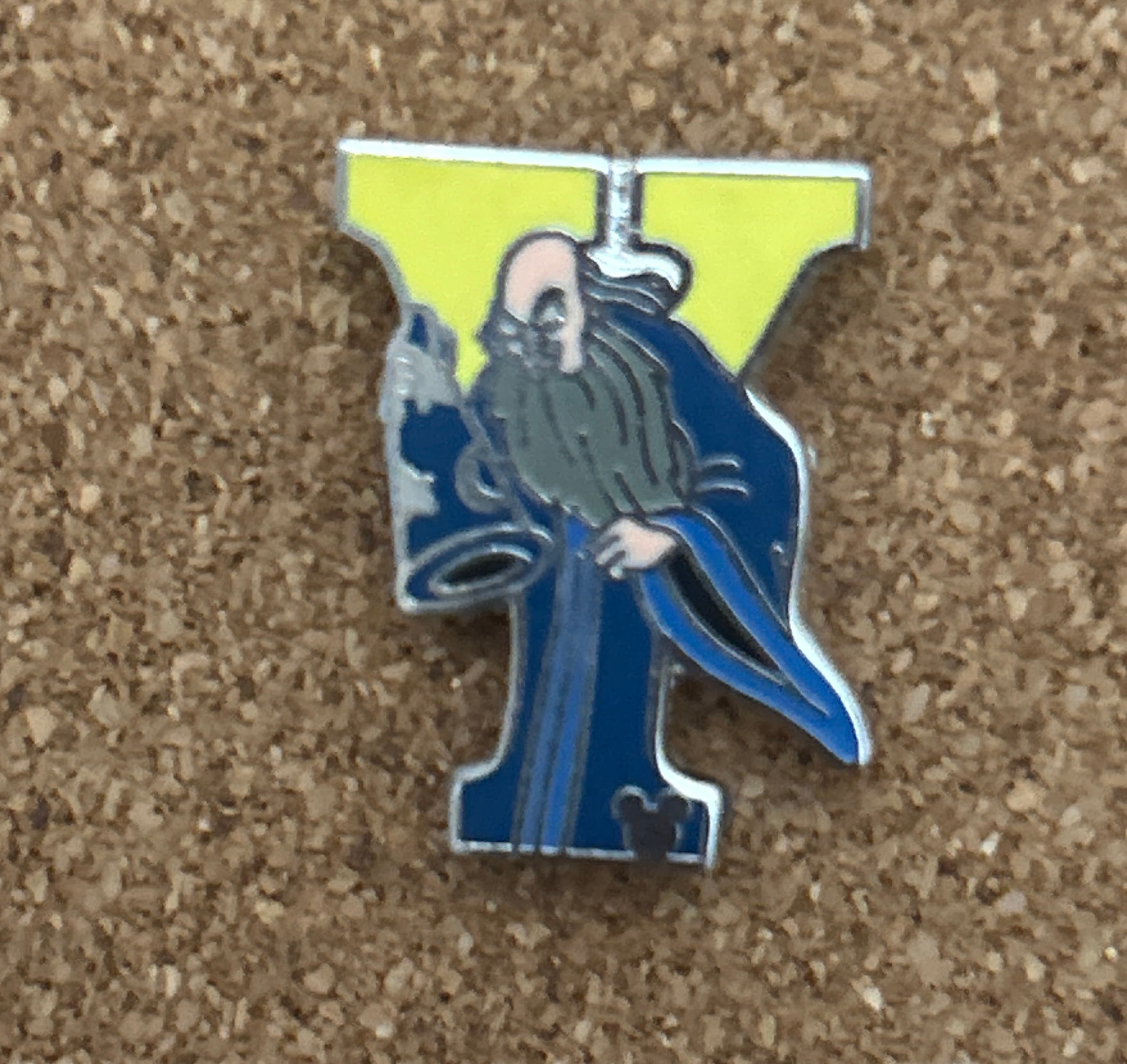 Yen Sid (Fantasia) - Letter Y Hidden Mickey Pin front