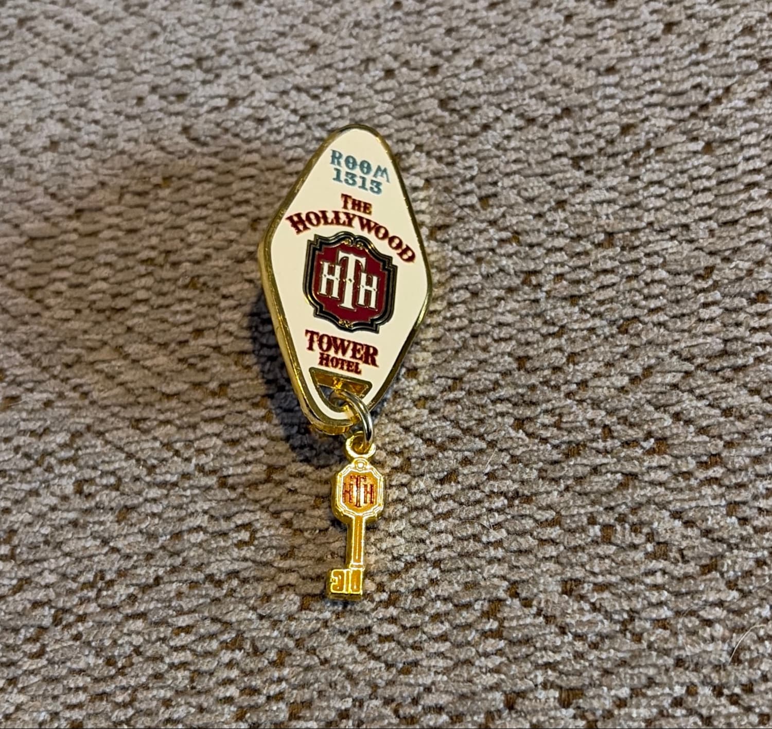 Tower of Terror - Hollywood Tower Hotel Room 1313 Key front