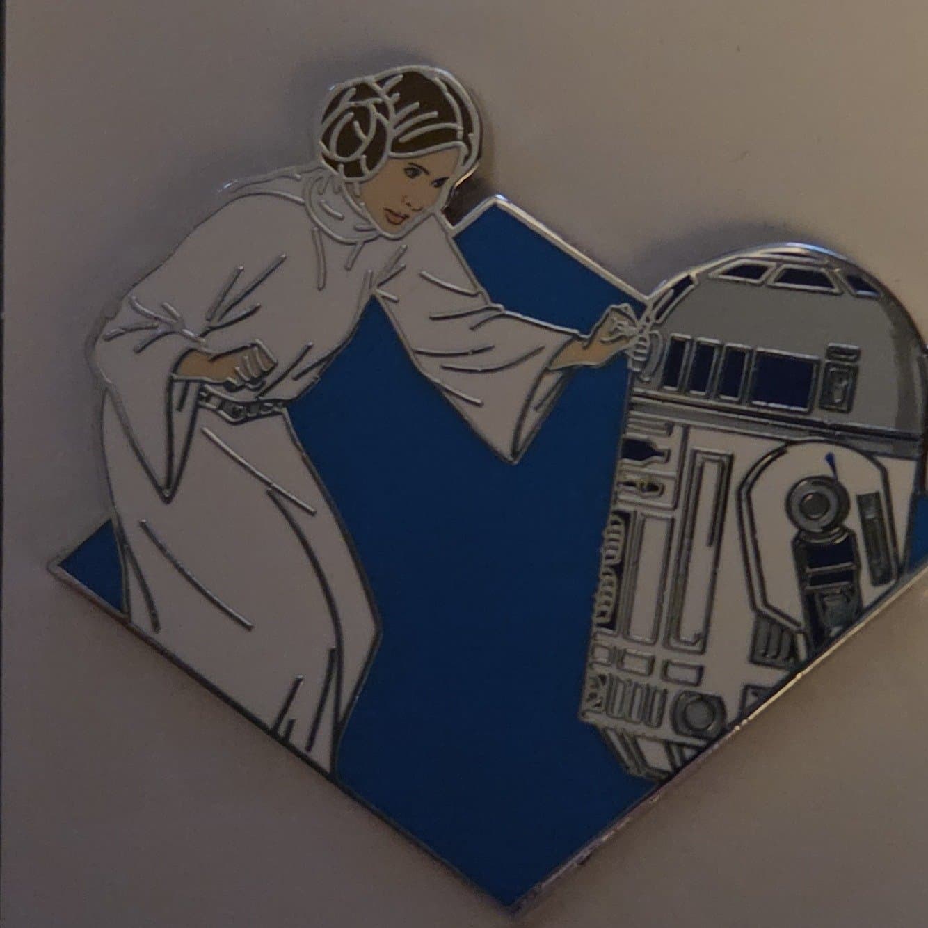 Princess Leia and R2-D2 front