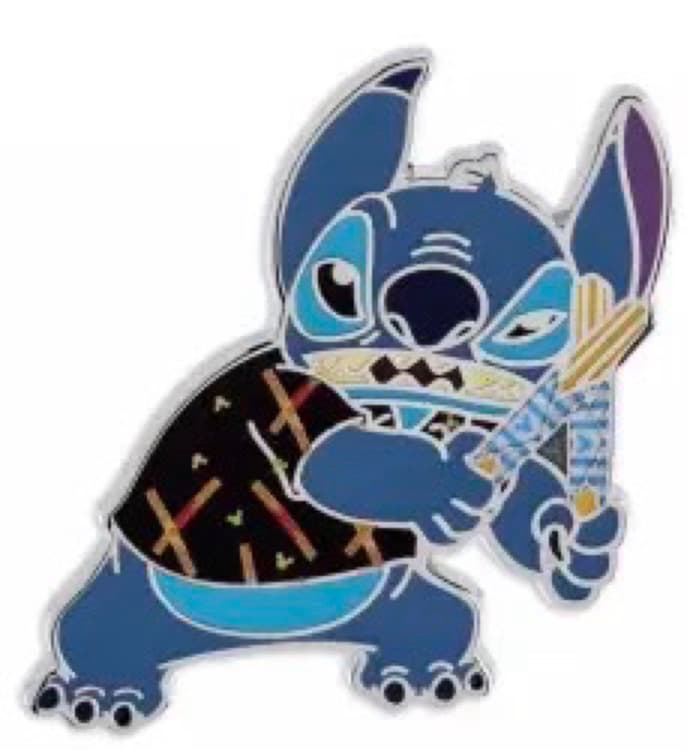 Stitch with Churro - Stitch Attacks Snacks Mystery Pin front