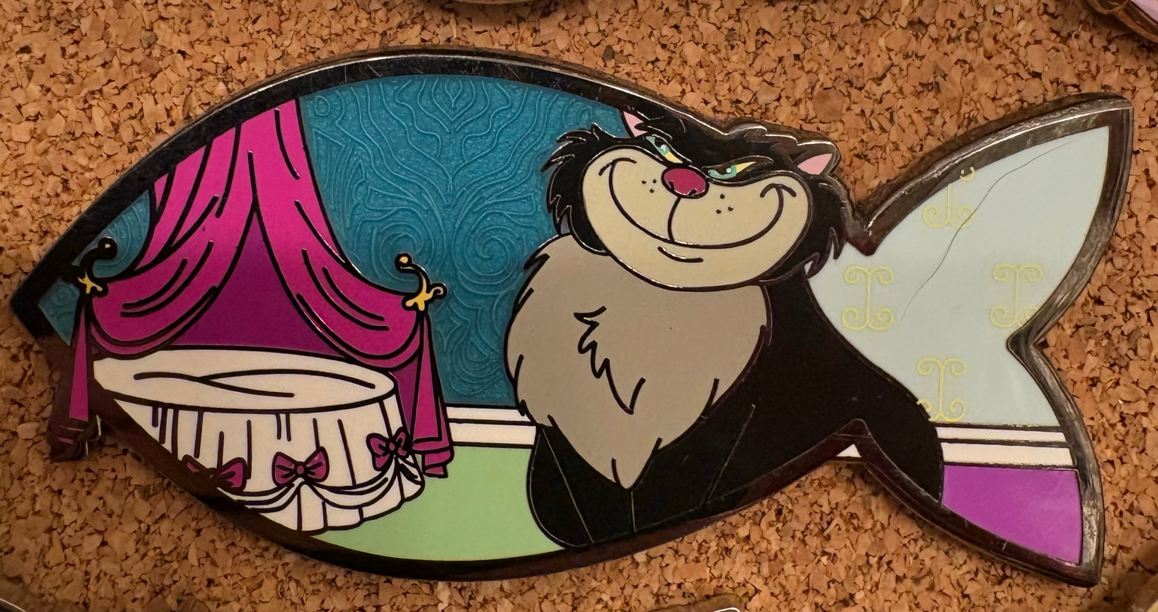 Lucifer fish bone fantasy pin front