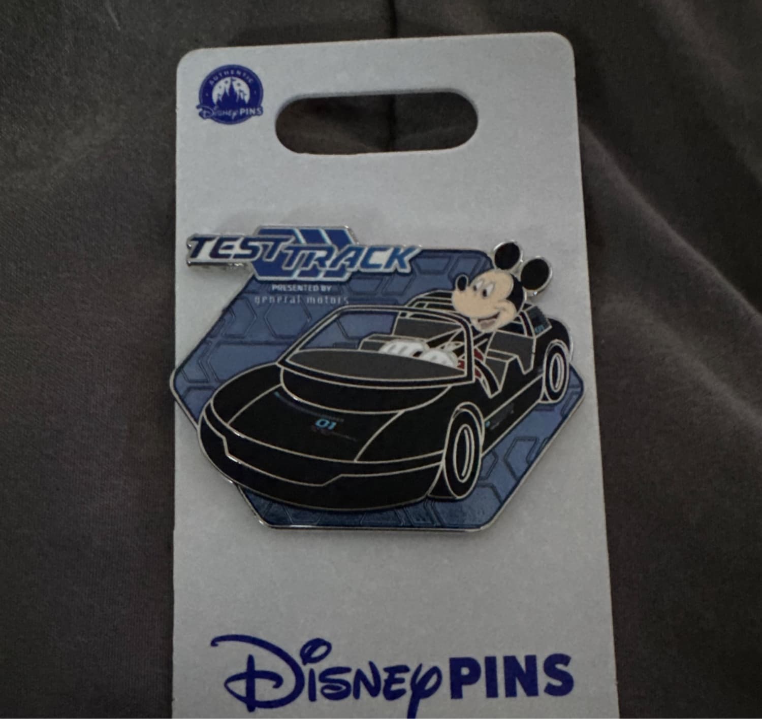 Mickey Mouse Test Track Presented by General Motors Pin front