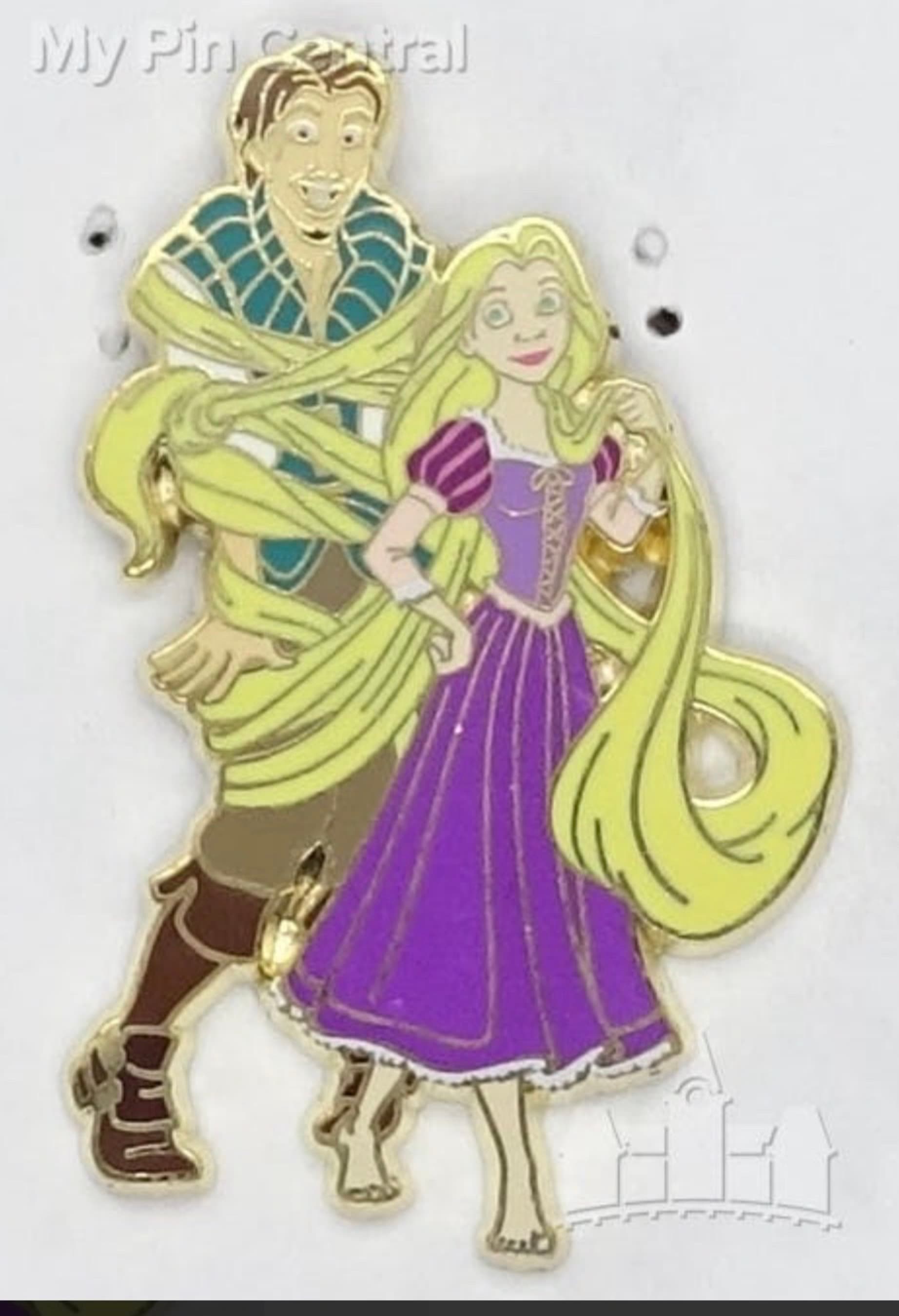 Flynn Rider Tangled In Rapunzel's Hair front