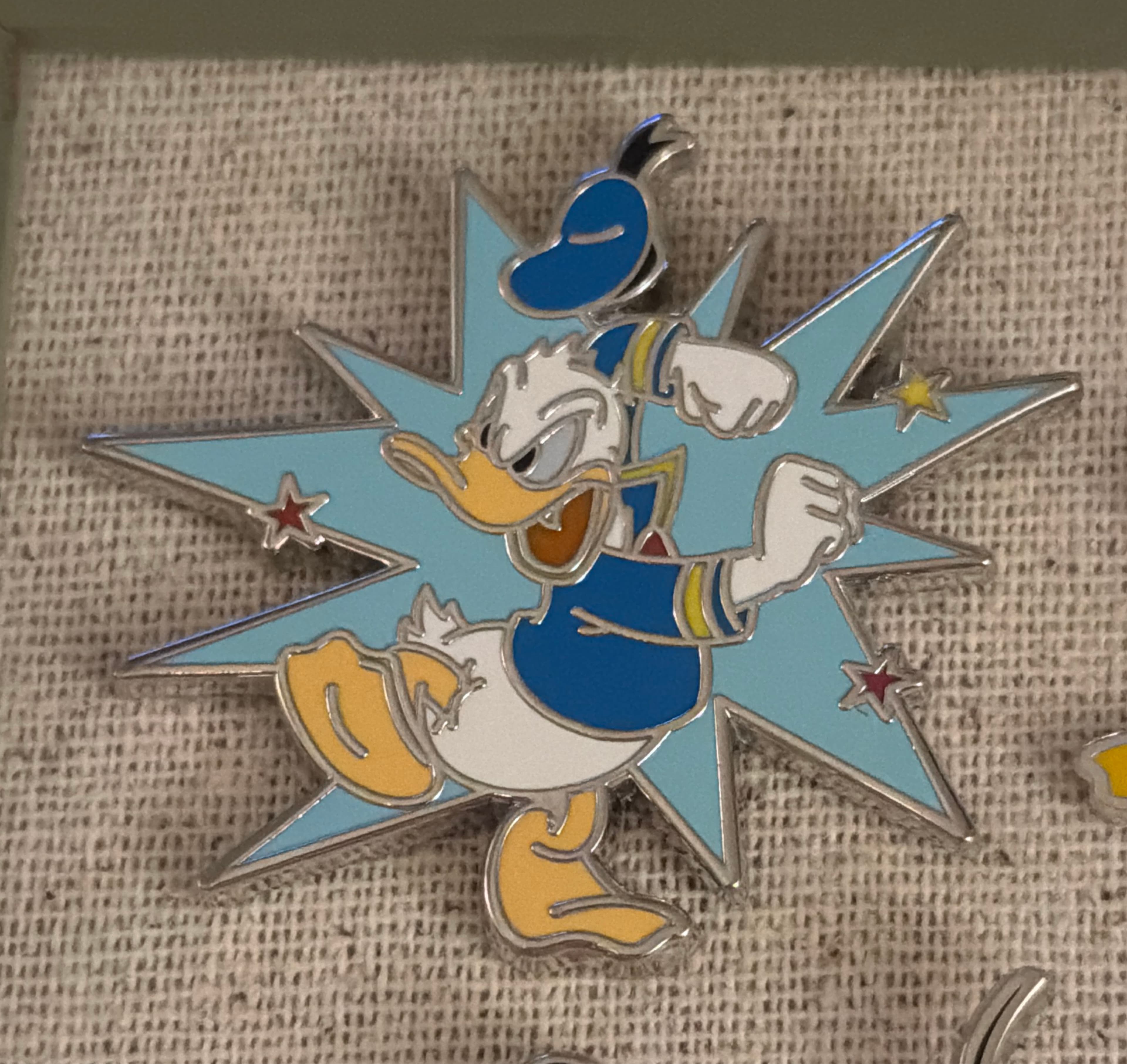 Angry Donald Duck - Blue Starburst front