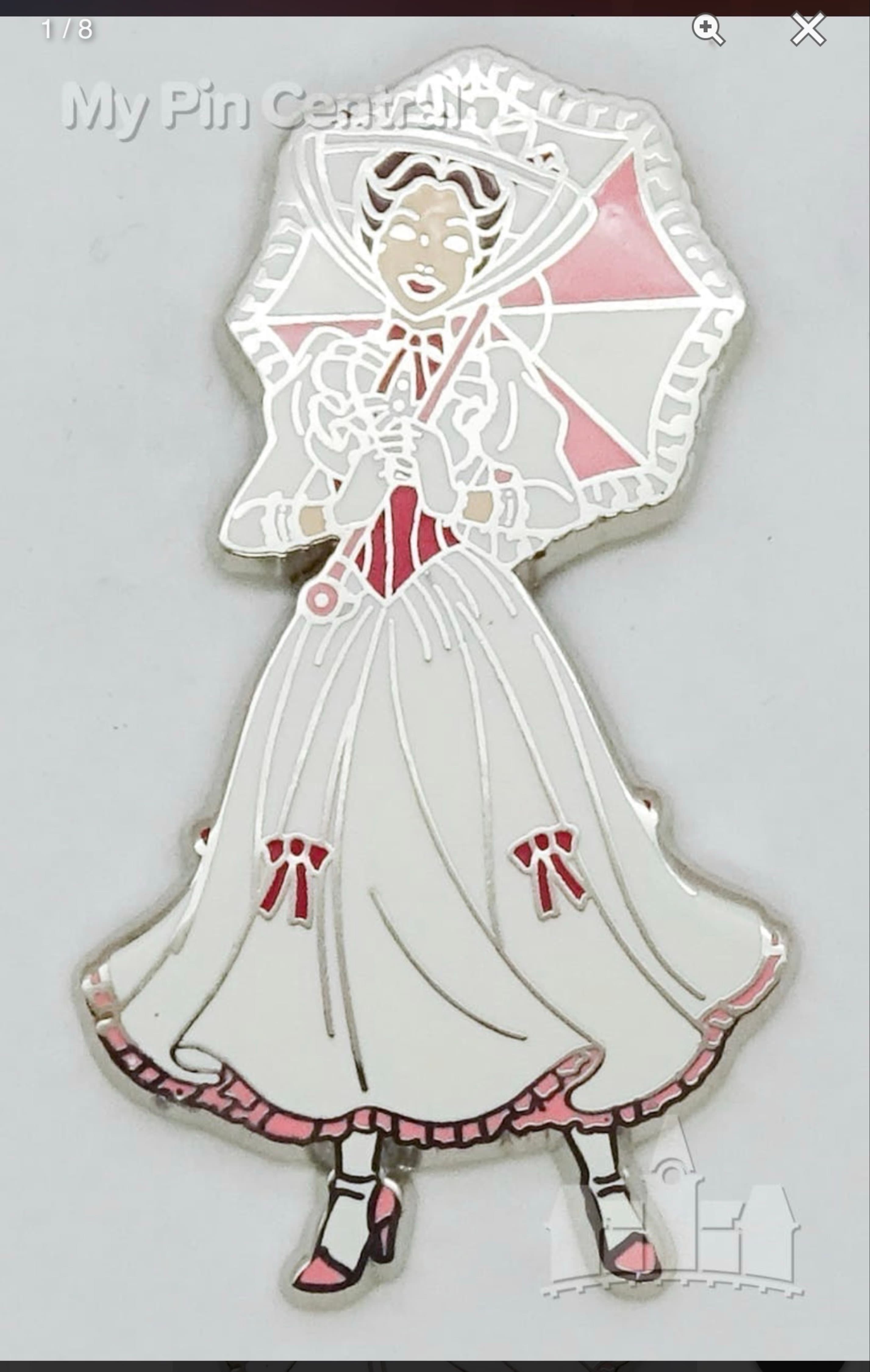 Mary Poppins - Jolly Holiday White Dress with Umbrella front