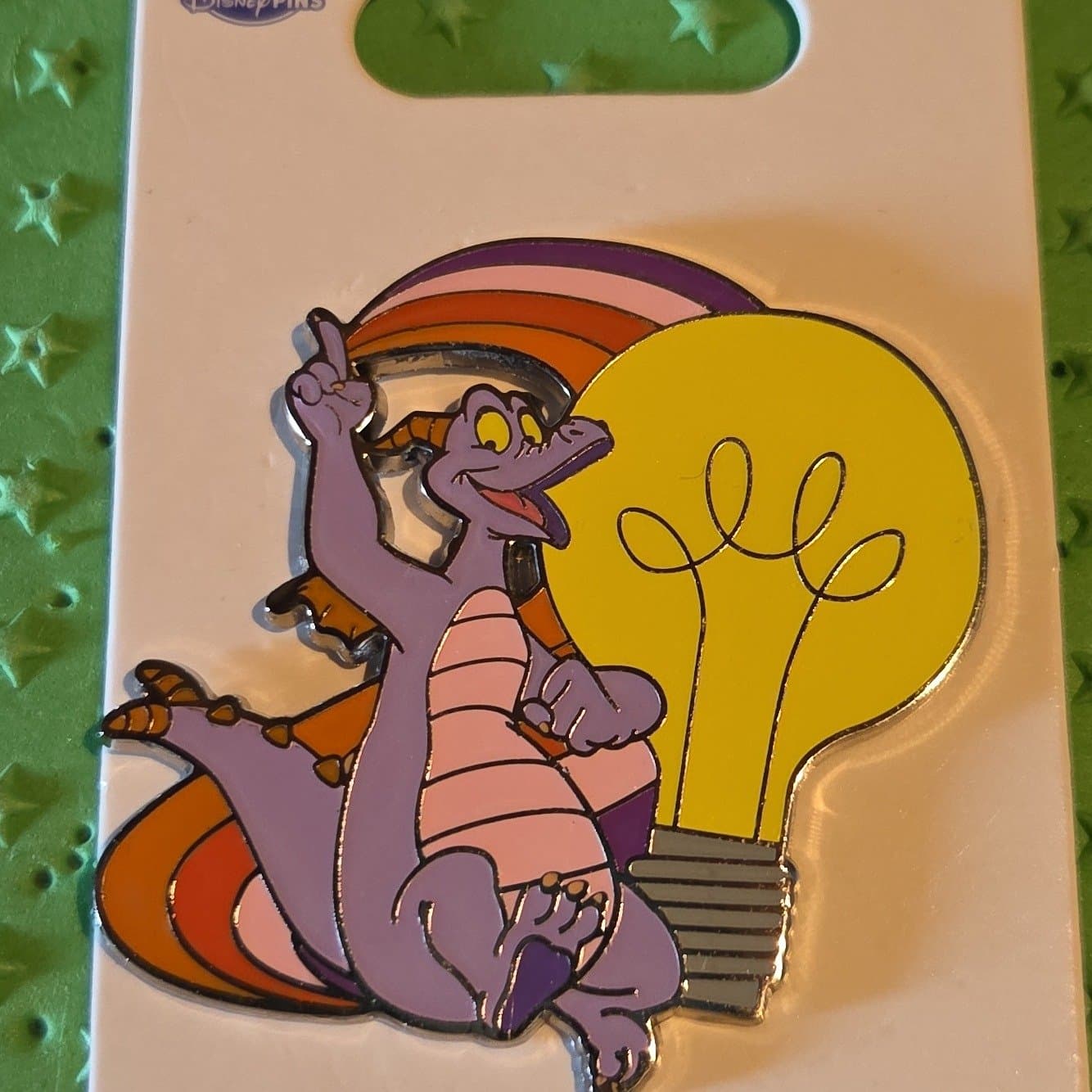 Figment Lightbulb Pin front