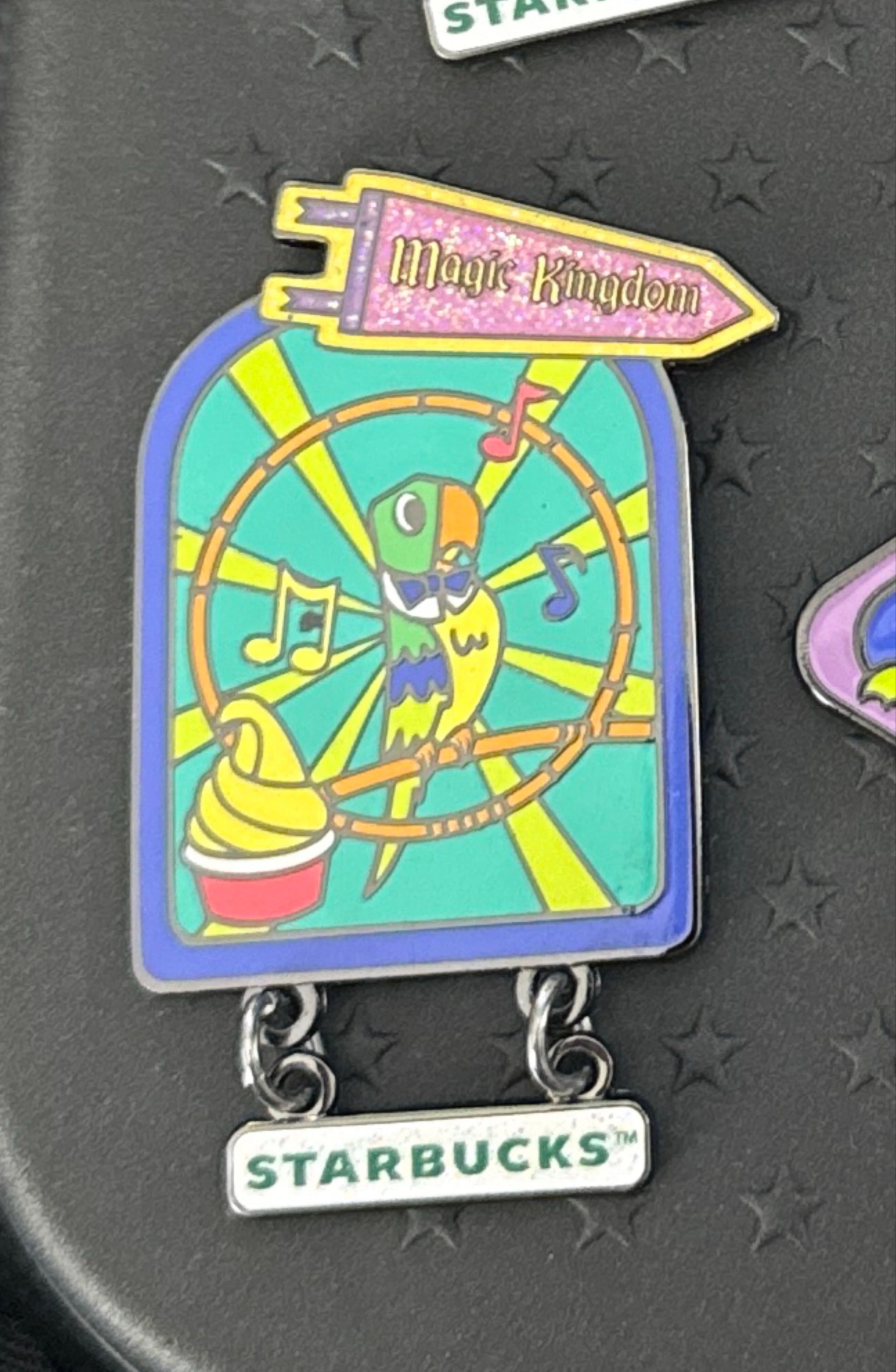 Michael - Enchanted Tiki Room - Starbucks Mystery Pin Tumbler Series front