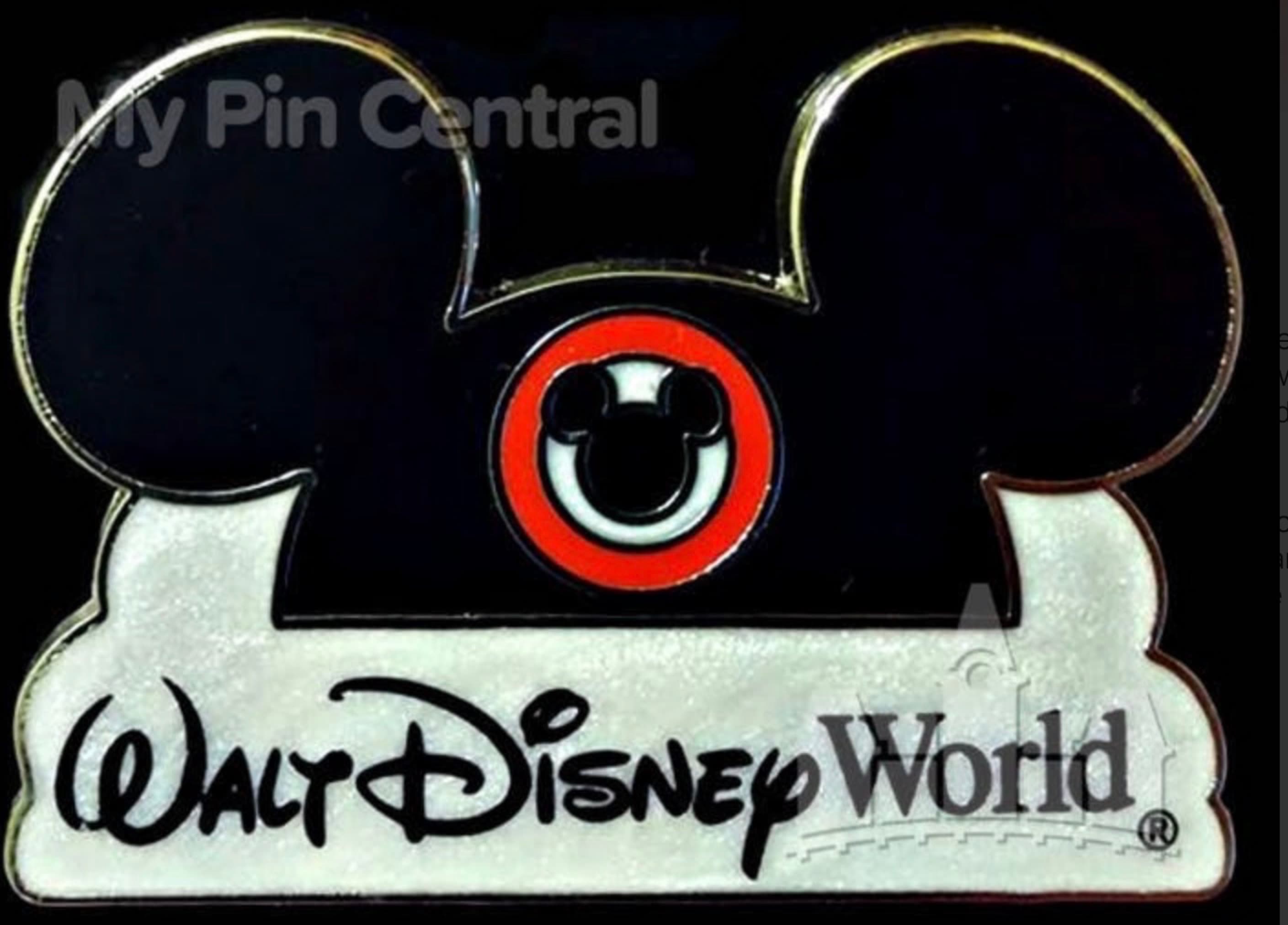 WDW Ear Hat Logo Pin front