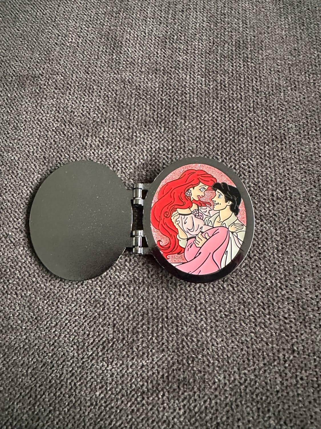 The Little Mermaid Ariel & Prince Eric couple portrait Locket Chaser front
