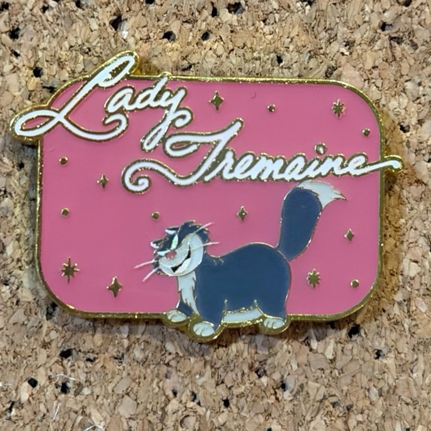 Loungefly Disney Villain Signature Name Blind Box Pin - Lady Tremaine with Lucifer front