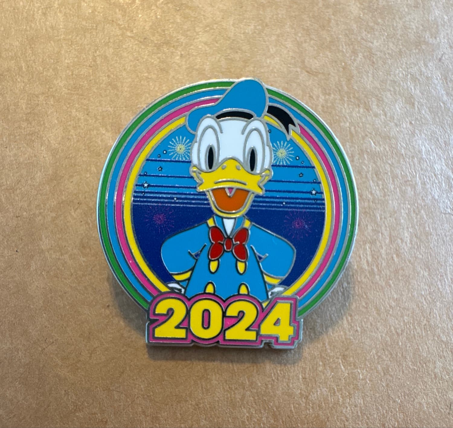 Donald Duck 2024 Celebration Fireworks Pin front