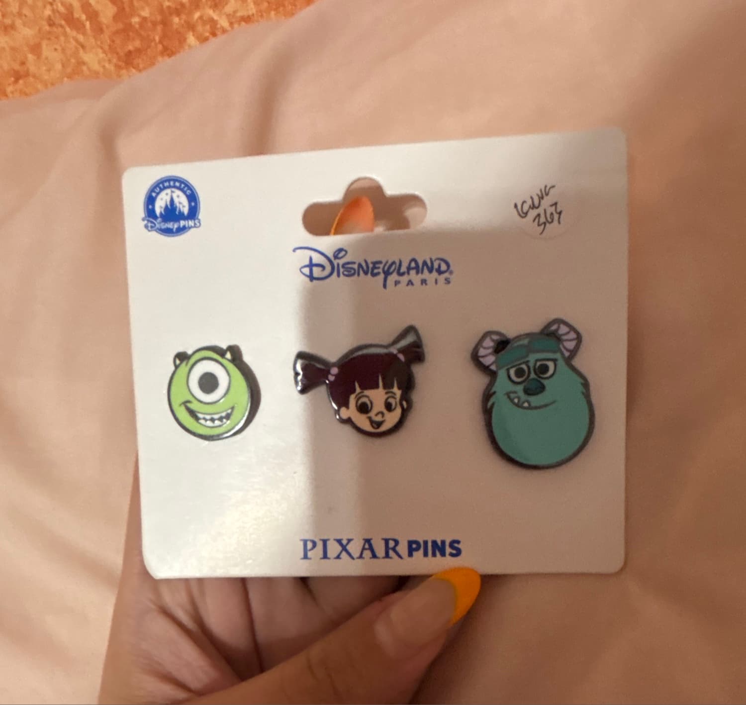 Monsters, Inc. Mike, Boo & Sulley Pin Trio front