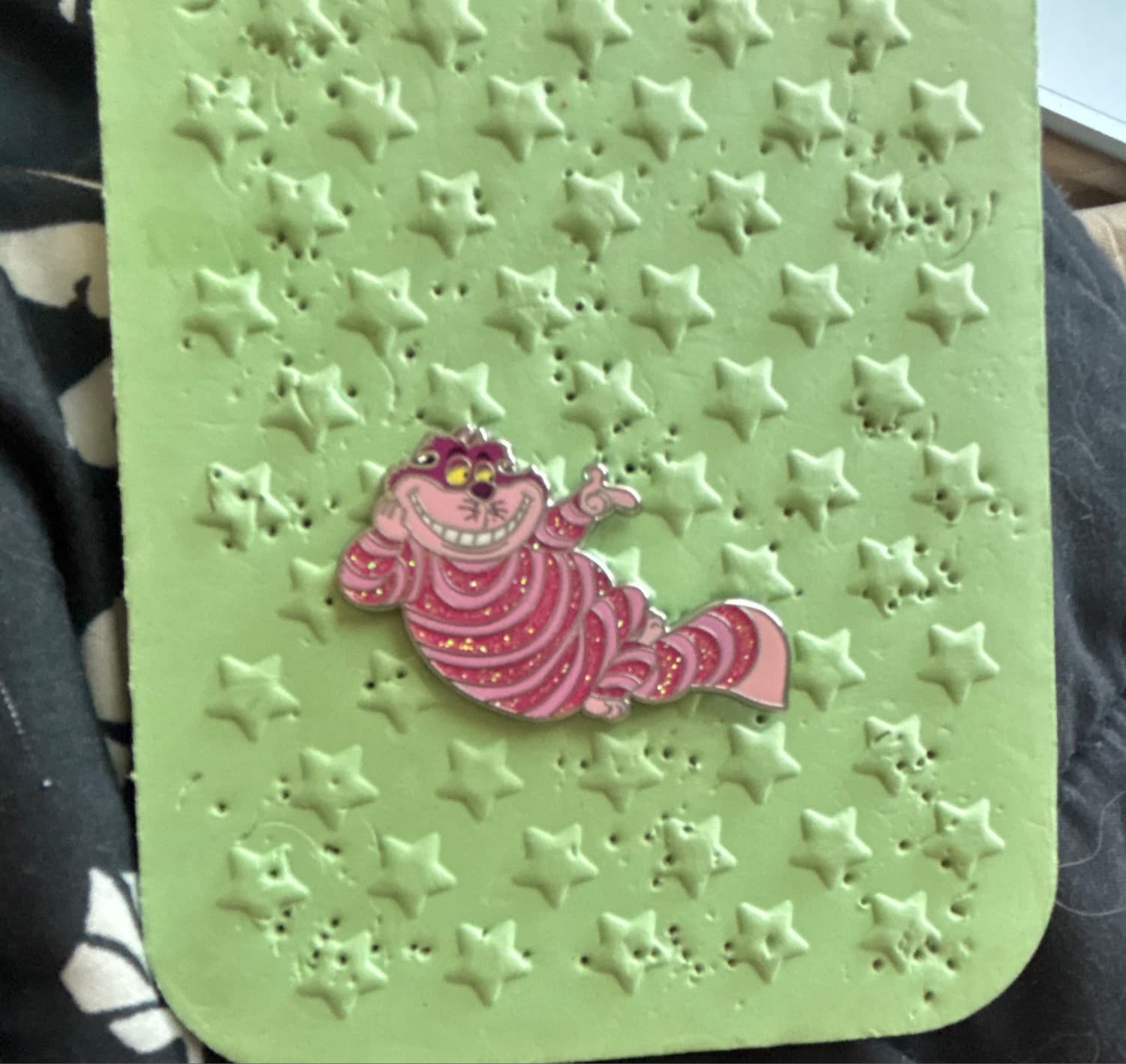 Loungefly Disney 100 Glitter Pin - Cheshire Cat front