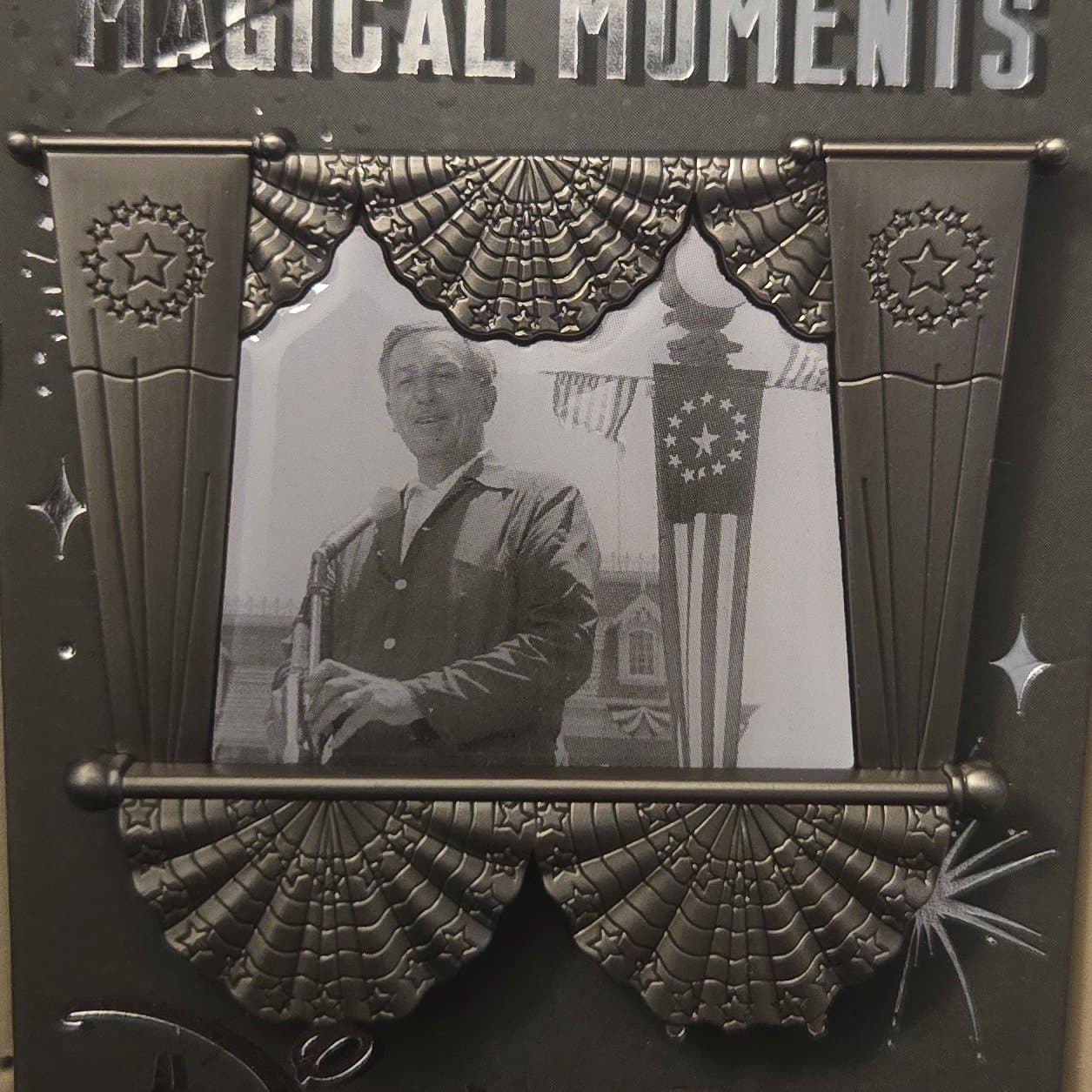 Walt Disney Disneyland Dedication Speech Pin front