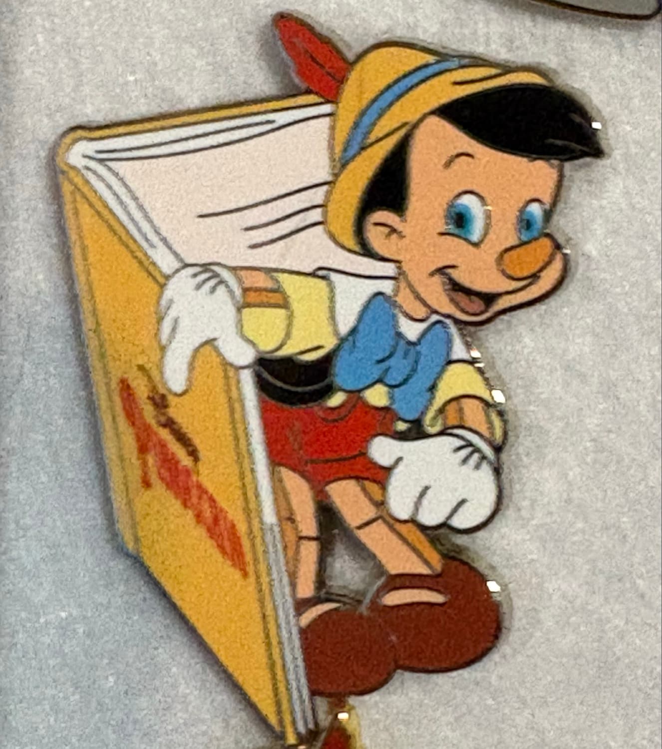Pinocchio Book Pin front