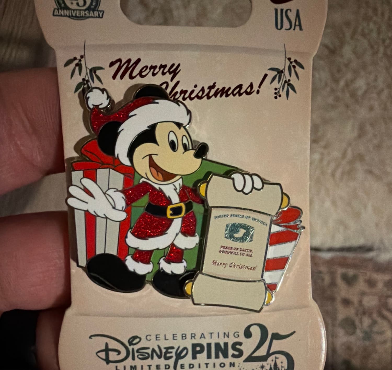Holiday Mickey Santa - United States front