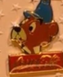 Coca-Cola Salutes Walt Disney World 15th B-Day Ichabod Pin front