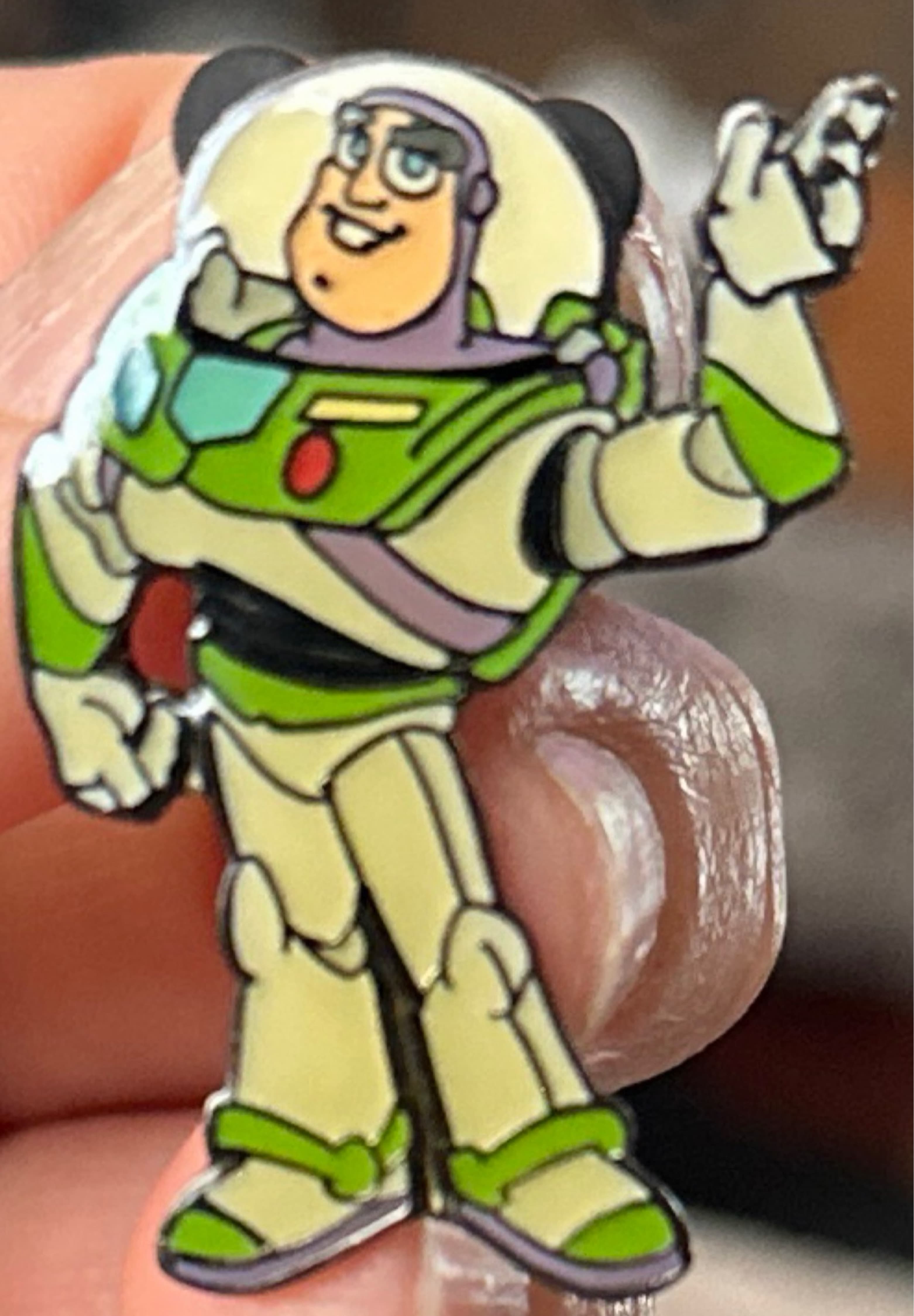 Buzz Lightyear Waving Full Body Pin front
