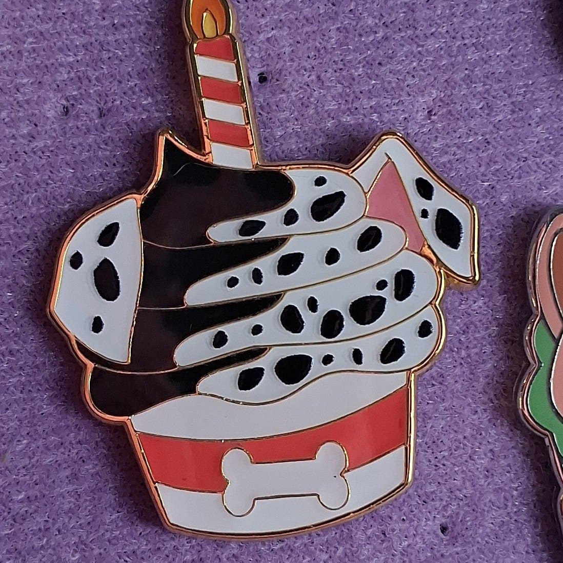 Loungefly Disney Character Cupcake Blind Box Pin Set - Dalmatian Puppy Pin front