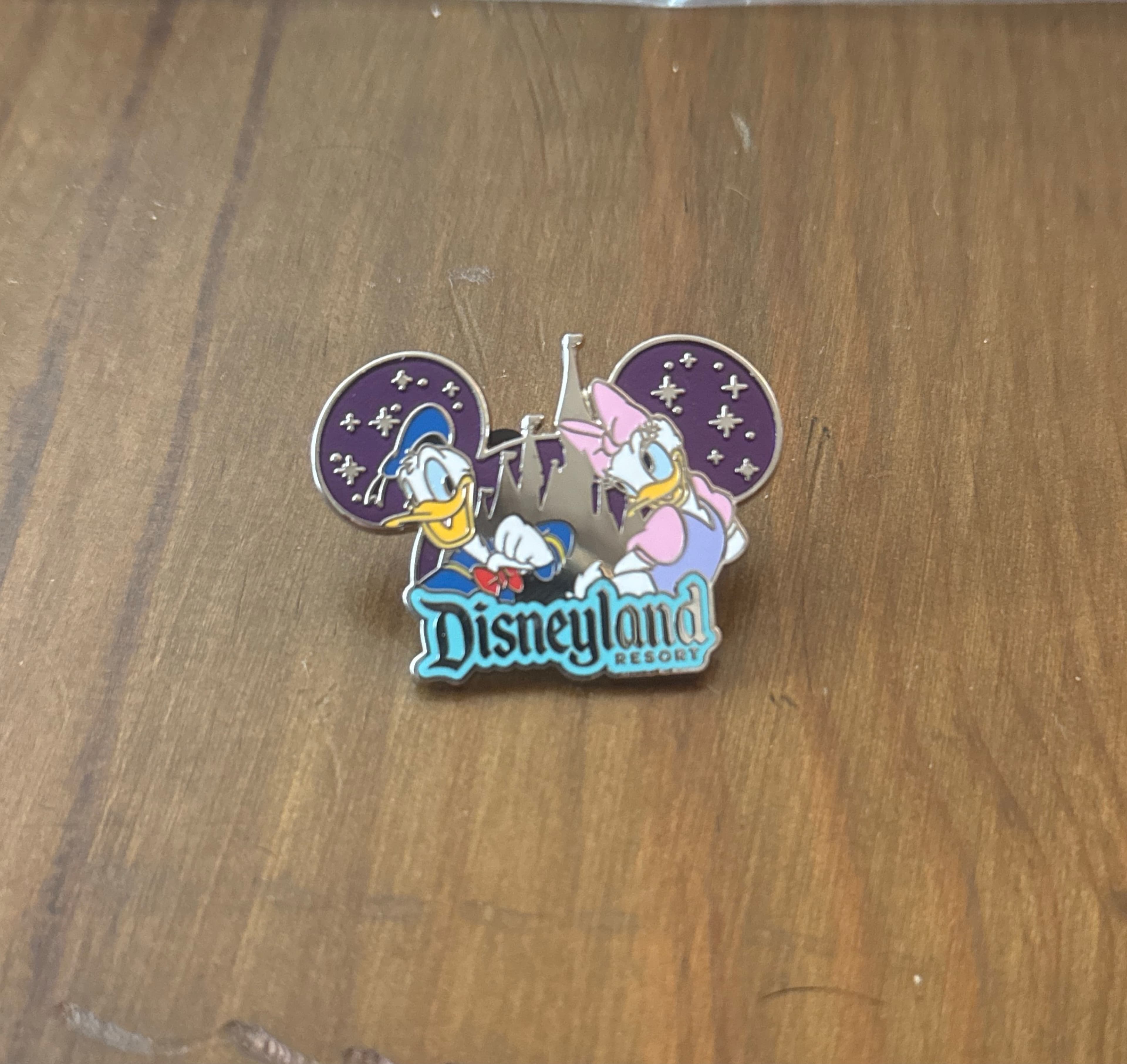 Donald & Daisy Duck Disneyland Resort Castle - Costco Travel Pin front