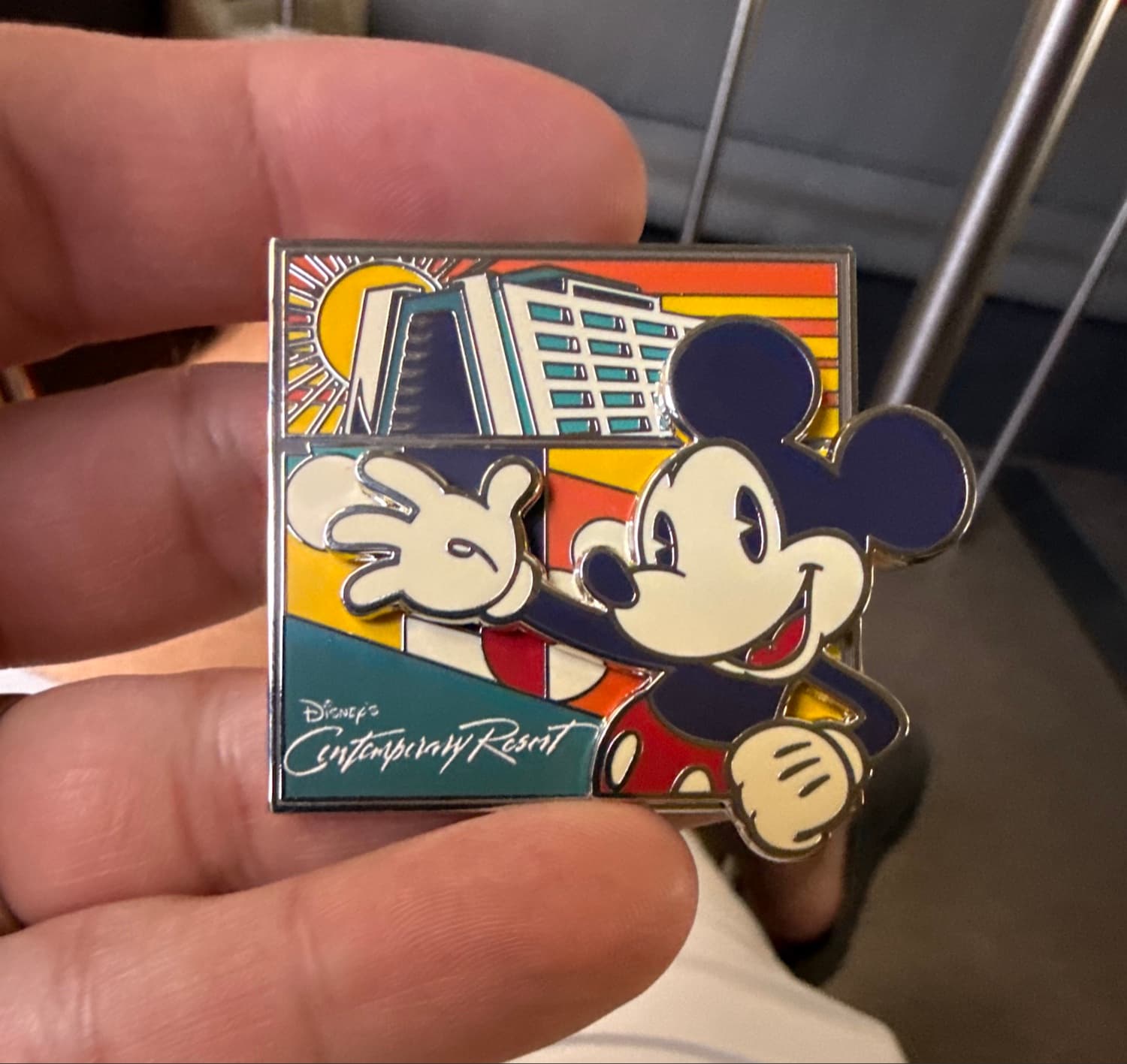 2025 Disney Parks Contemporary Resort Mickey Mouse OE Pin front