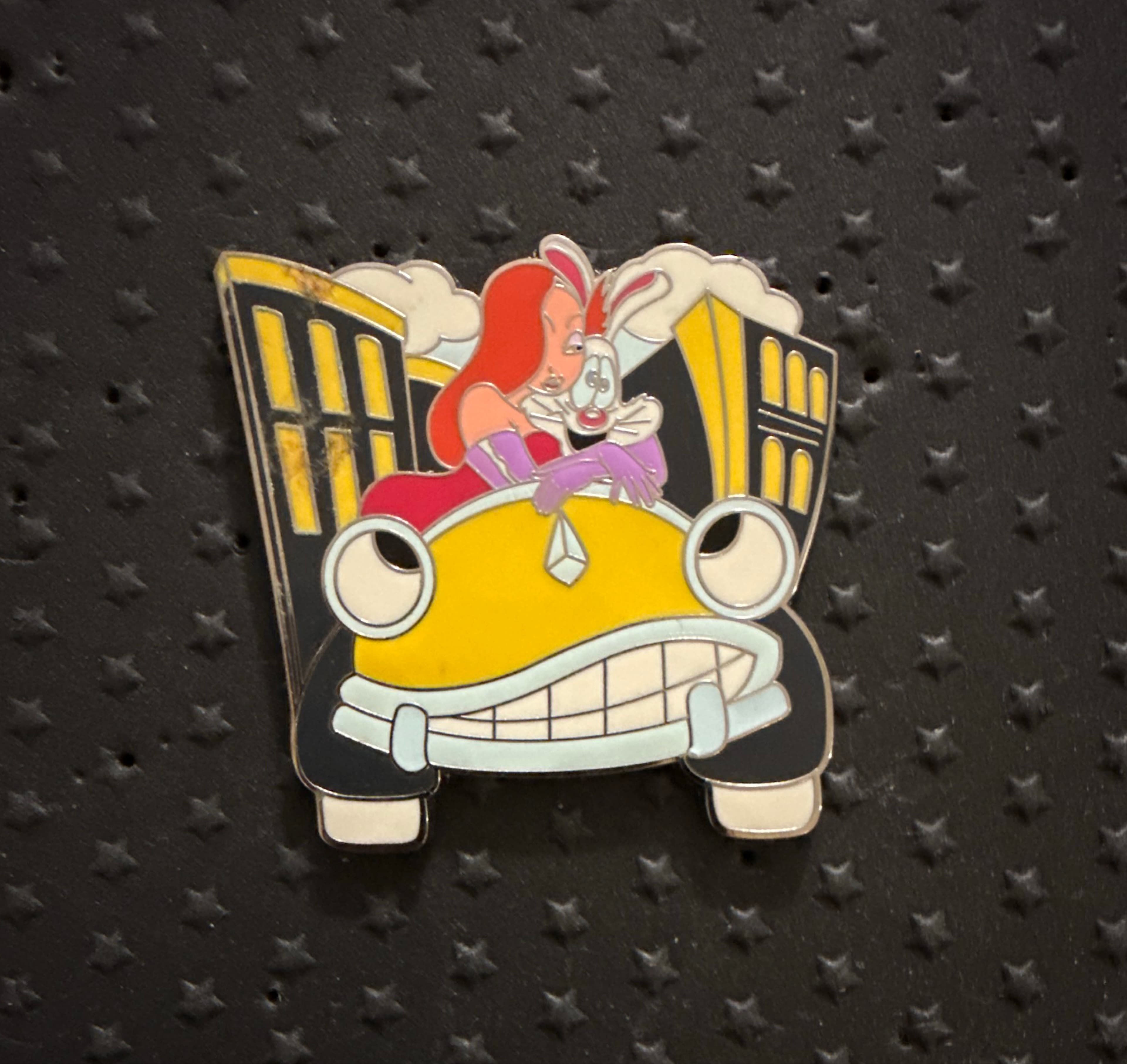 Jessica Rabbit and Roger Rabbit in Benny the Cab front