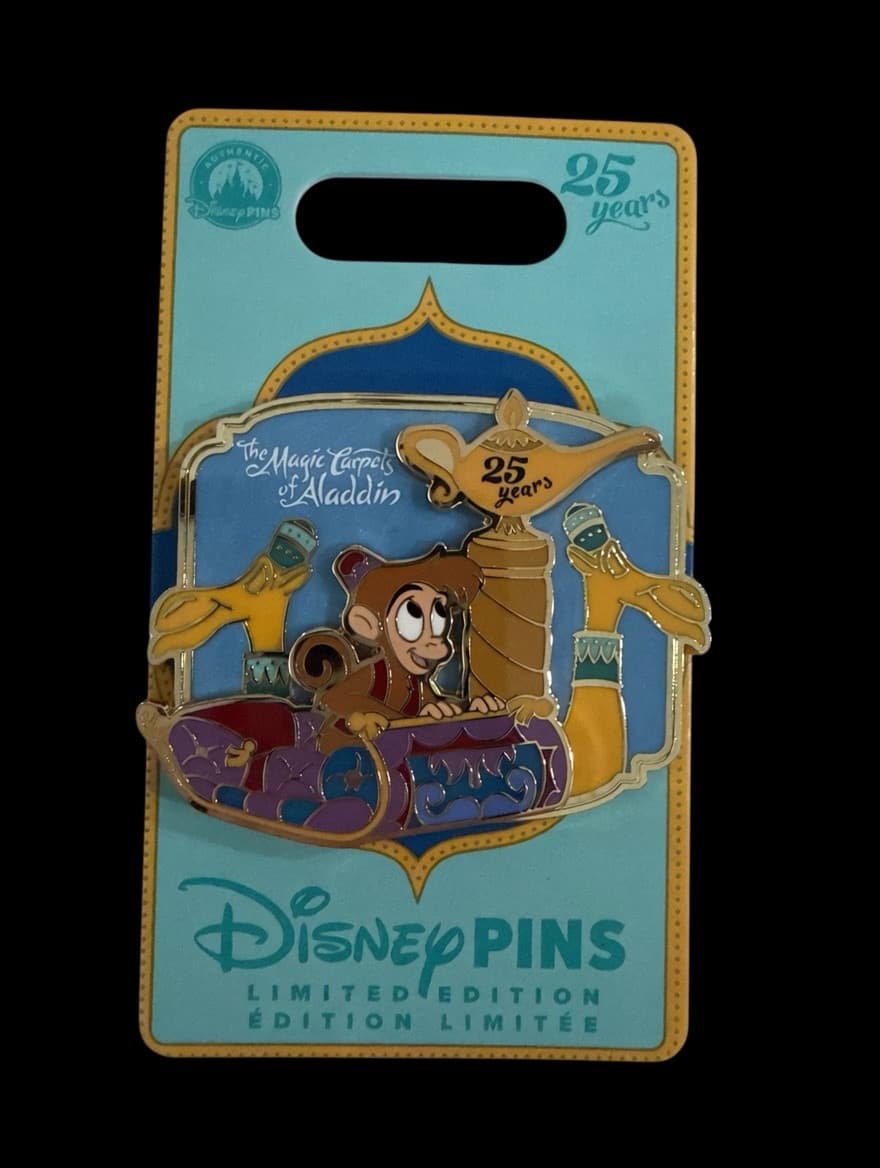 The Magic Carpets of Aladdin 25th Anniversary Pin front