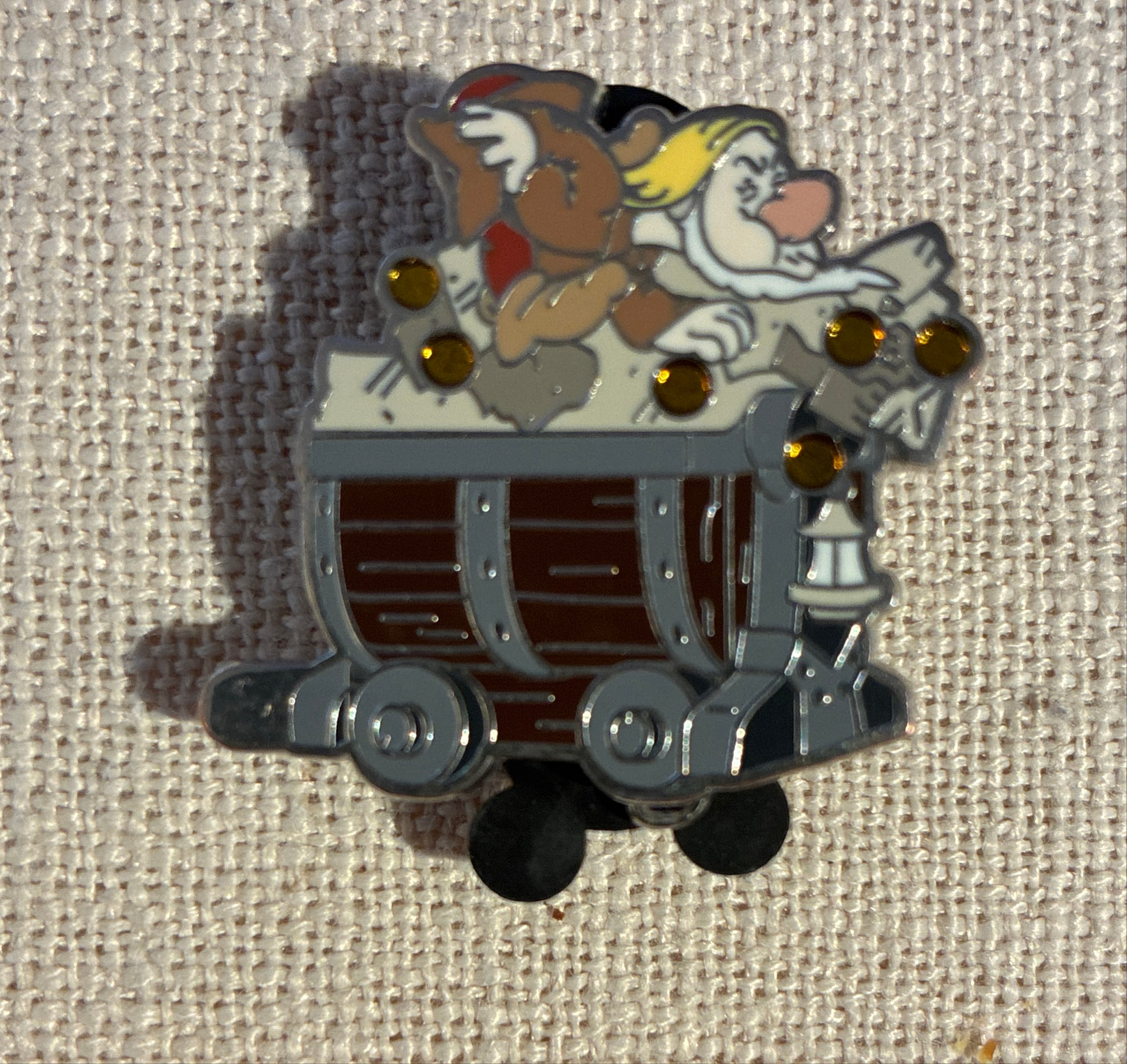 Seven Dwarfs Mine Train - Dopey & Grumpy Pin front