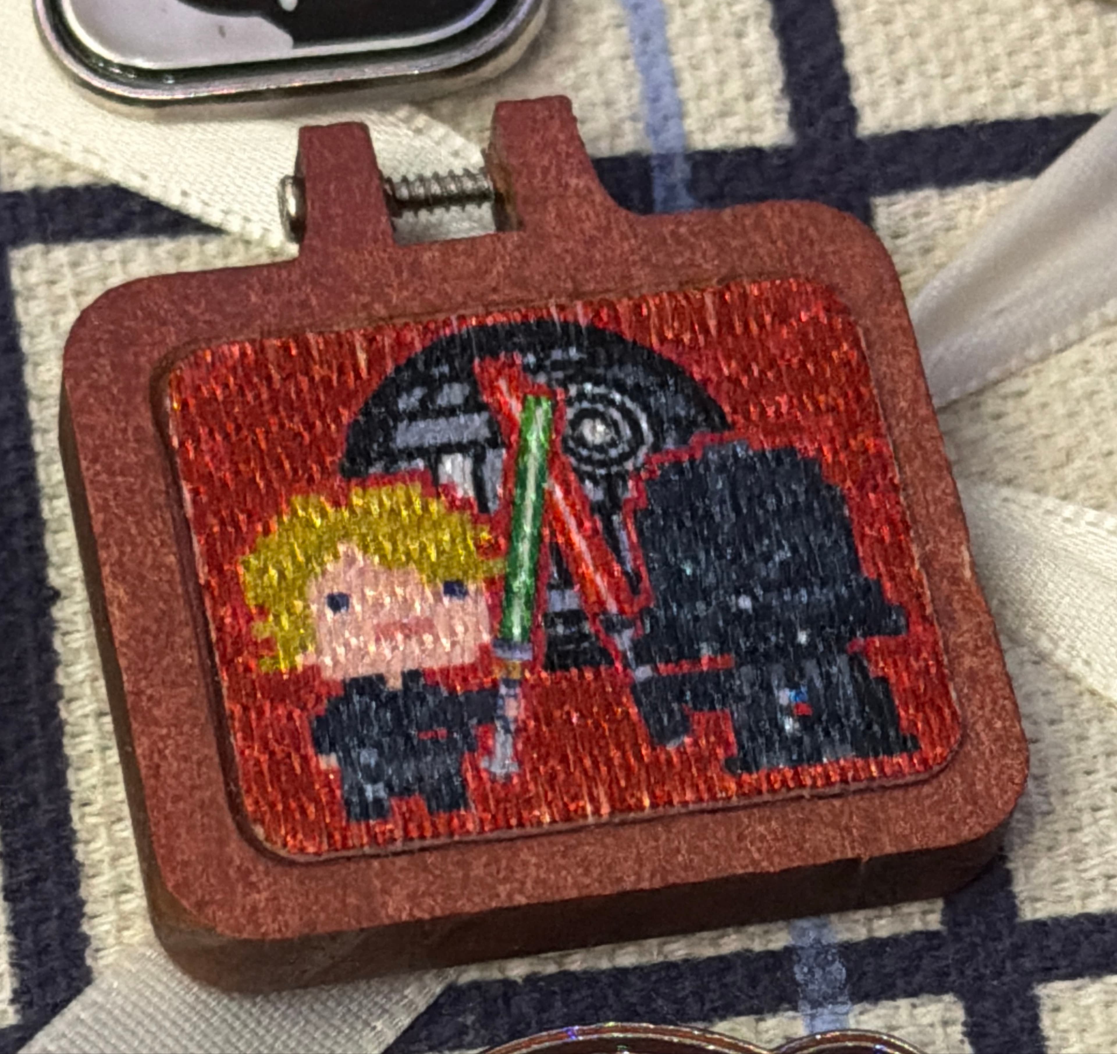 Luke Skywalker vs Darth Vader - Star Wars Cross Stitch Portraits front