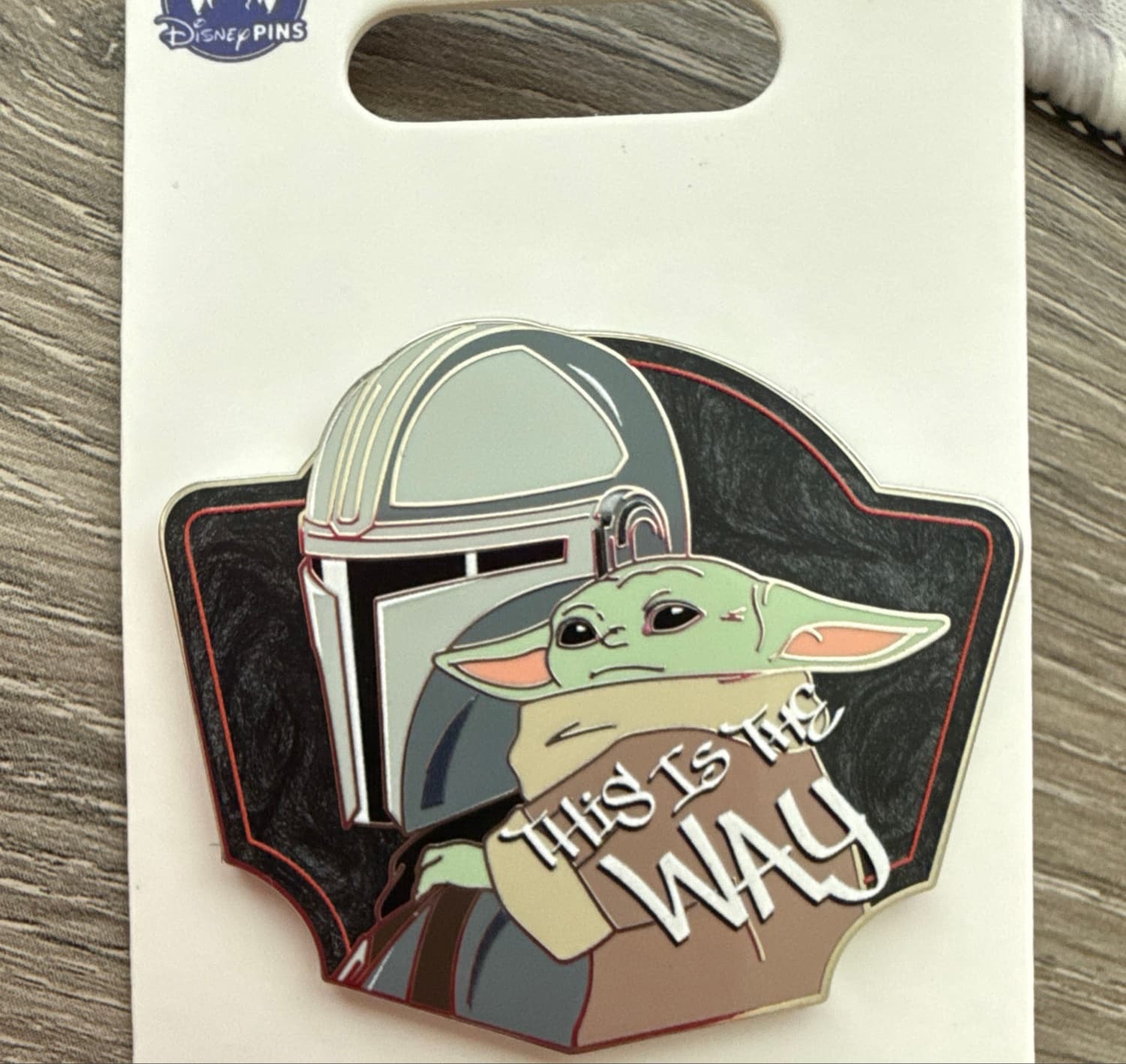 Star Wars Mandalorian Din & Grogu This Is The Way Pin front