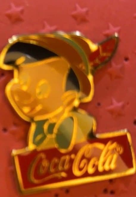 Pinocchio Coca-Cola 15th Anniversary Cast Pin front