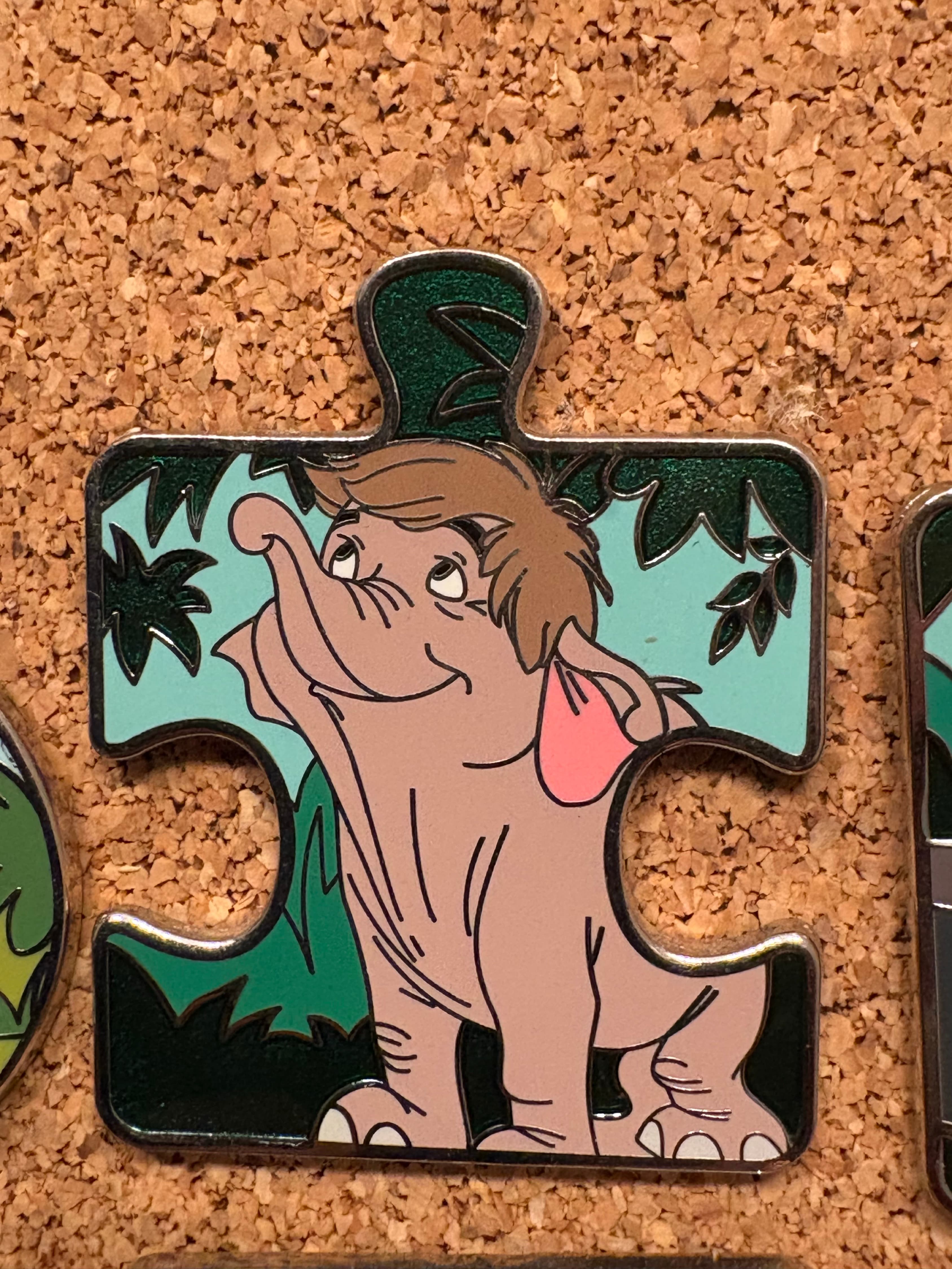 Hathi Jr. Character Connection Jungle Book Puzzle Pin front