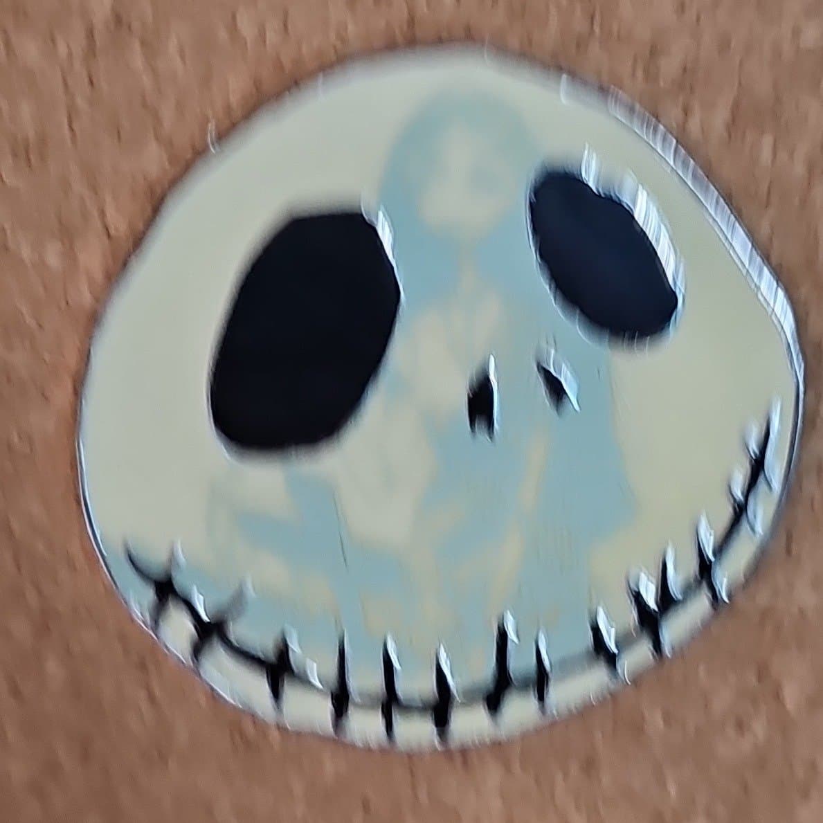 Jack Skellington Face with Sally Glow-in-the-Dark Pin - The Nightmare Before Christmas front