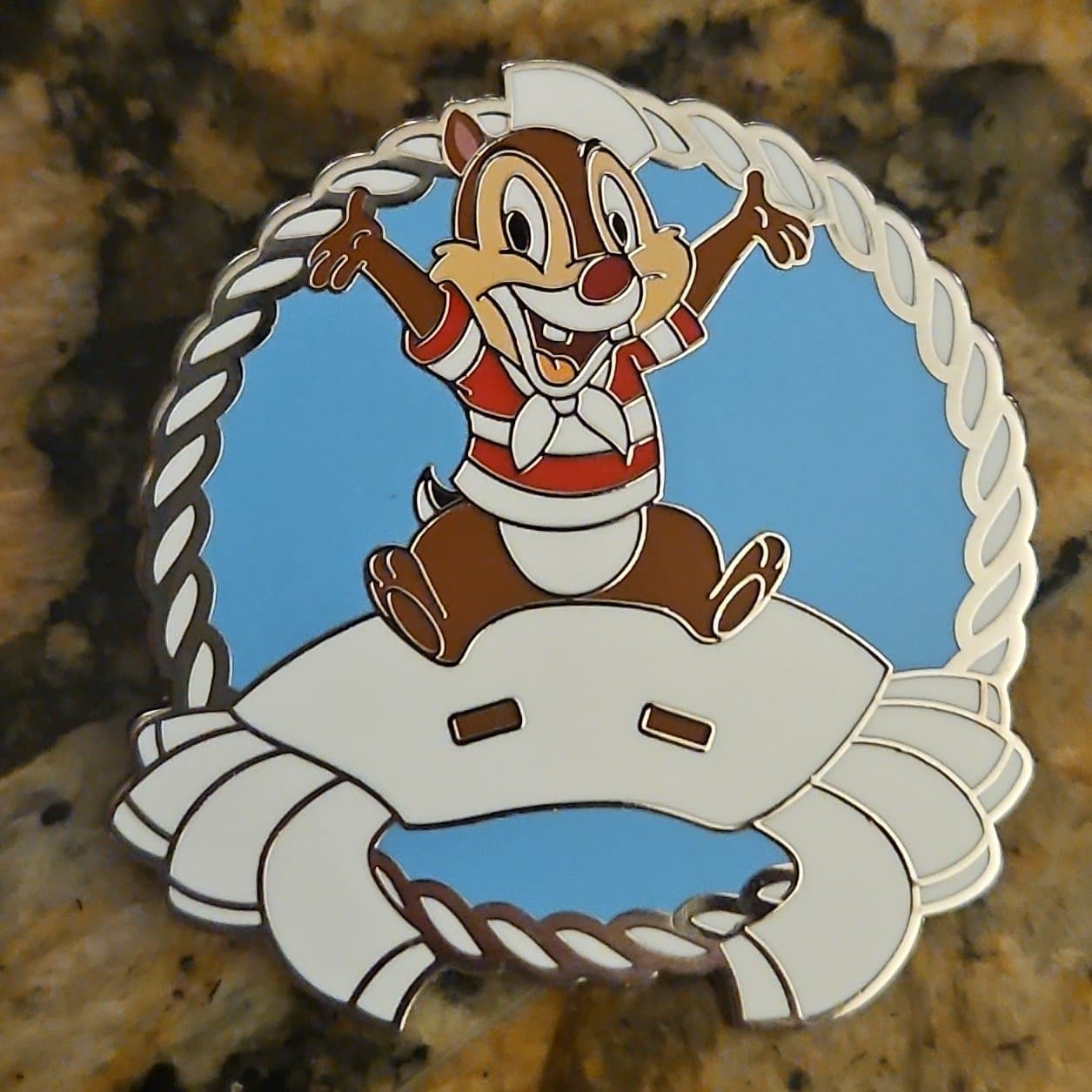 Disney Cruise Line Sailor Dale With Towel Animal Enamel Pin front
