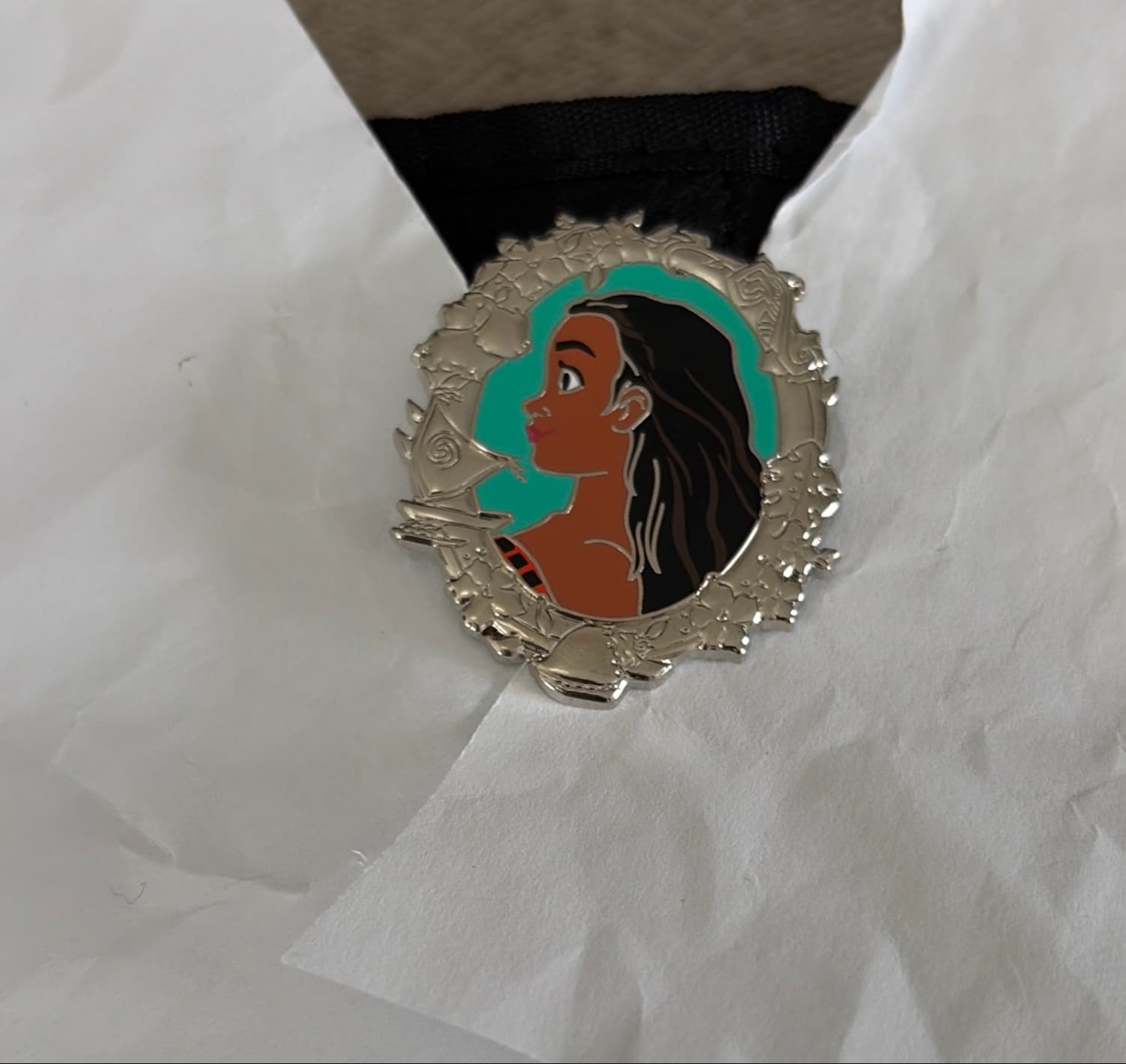 Princess Portrait Silver Frame - Moana front