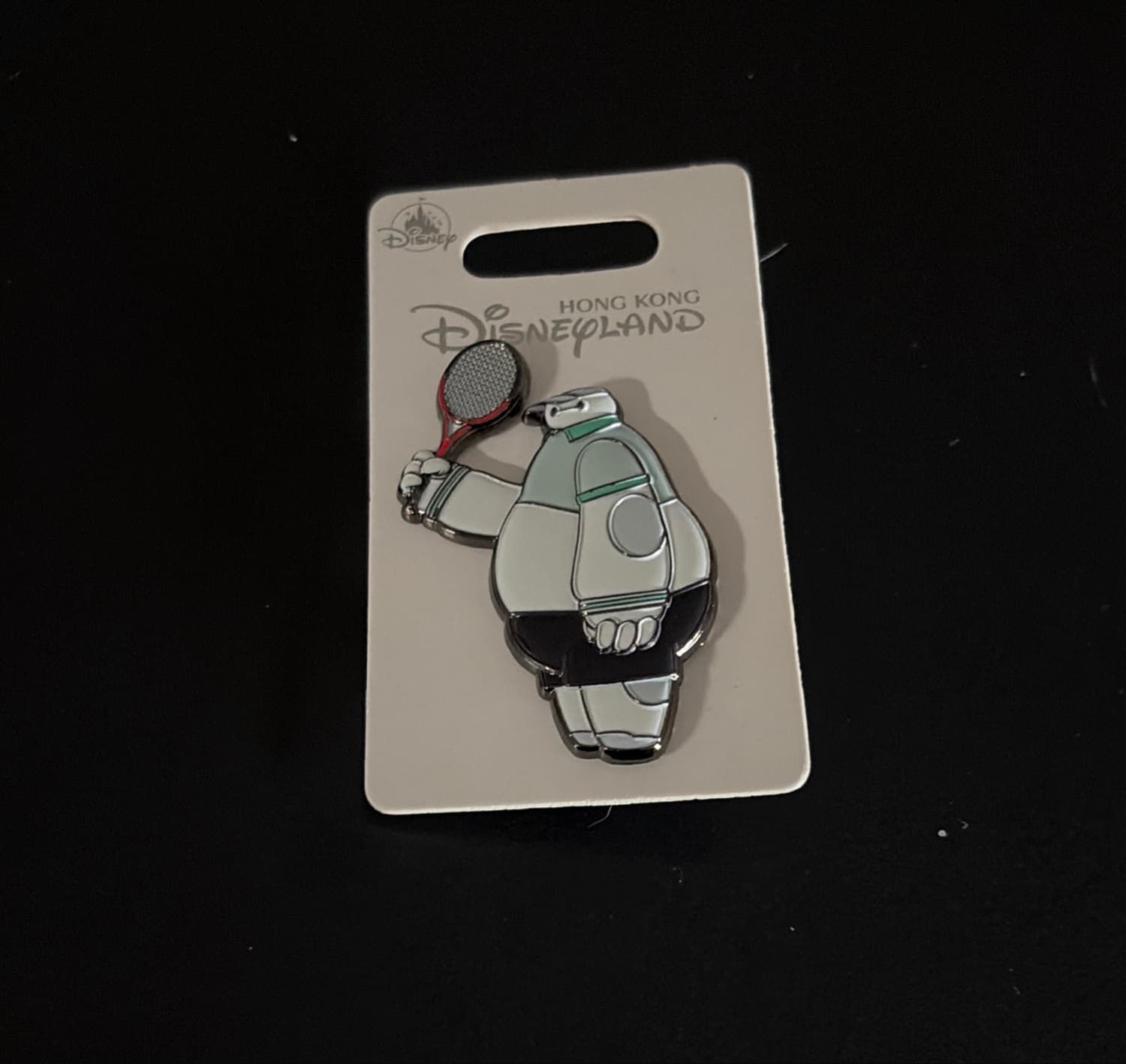 HKDL - Big Hero 6 Baymax Tennis Sport Pin Badge front